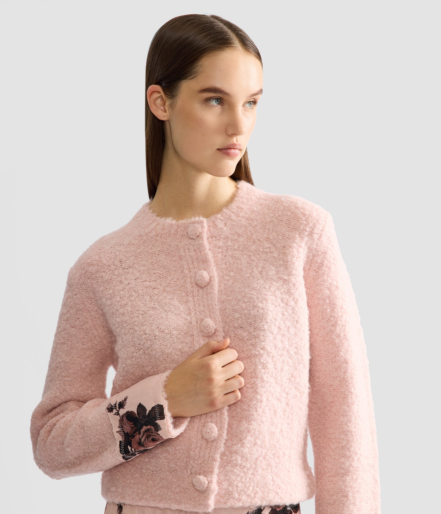 Boucle Alpaca Cardigan