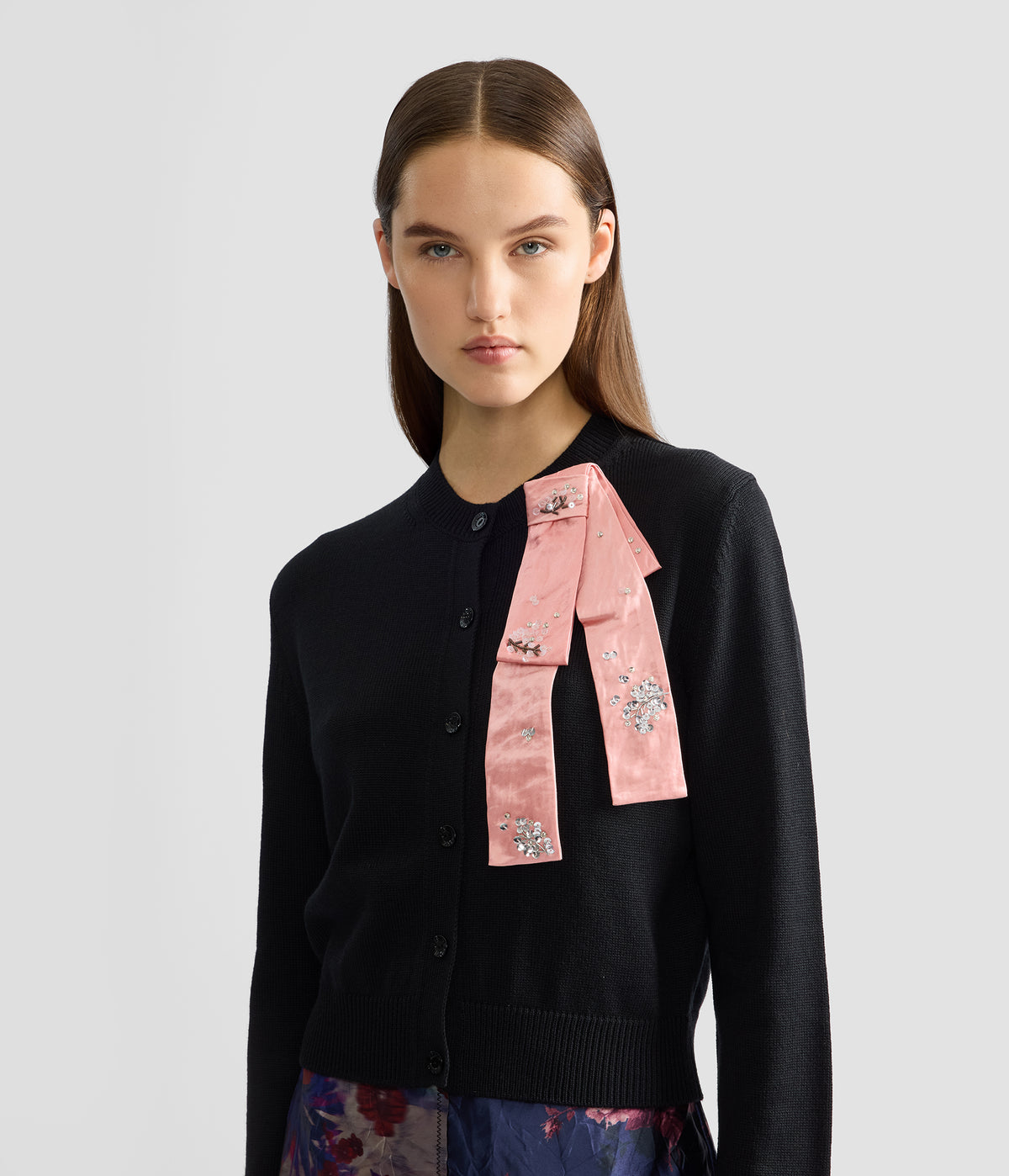 Embellished Merino Wool Cardigan