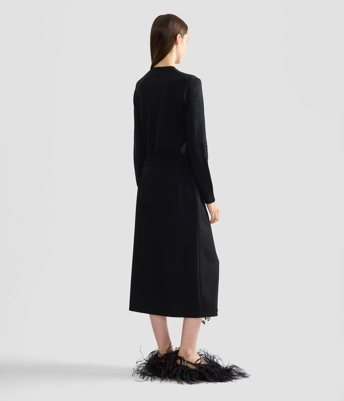 Grain De Poudre Midi Pencil Skirt