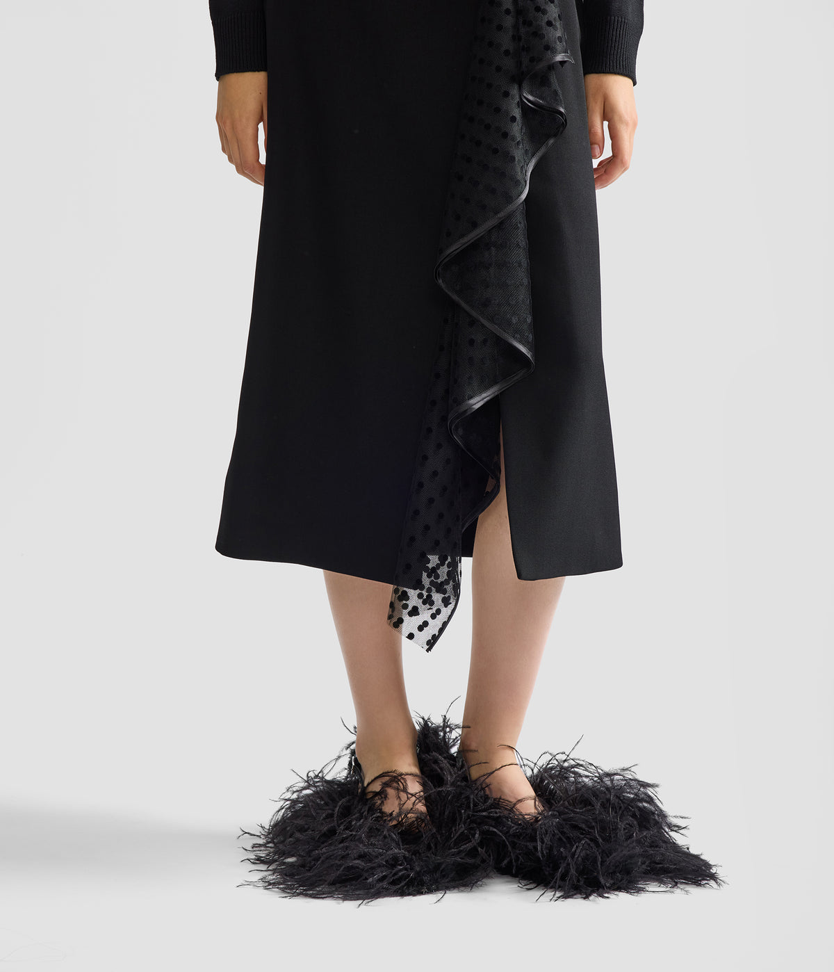 Grain De Poudre Midi Pencil Skirt