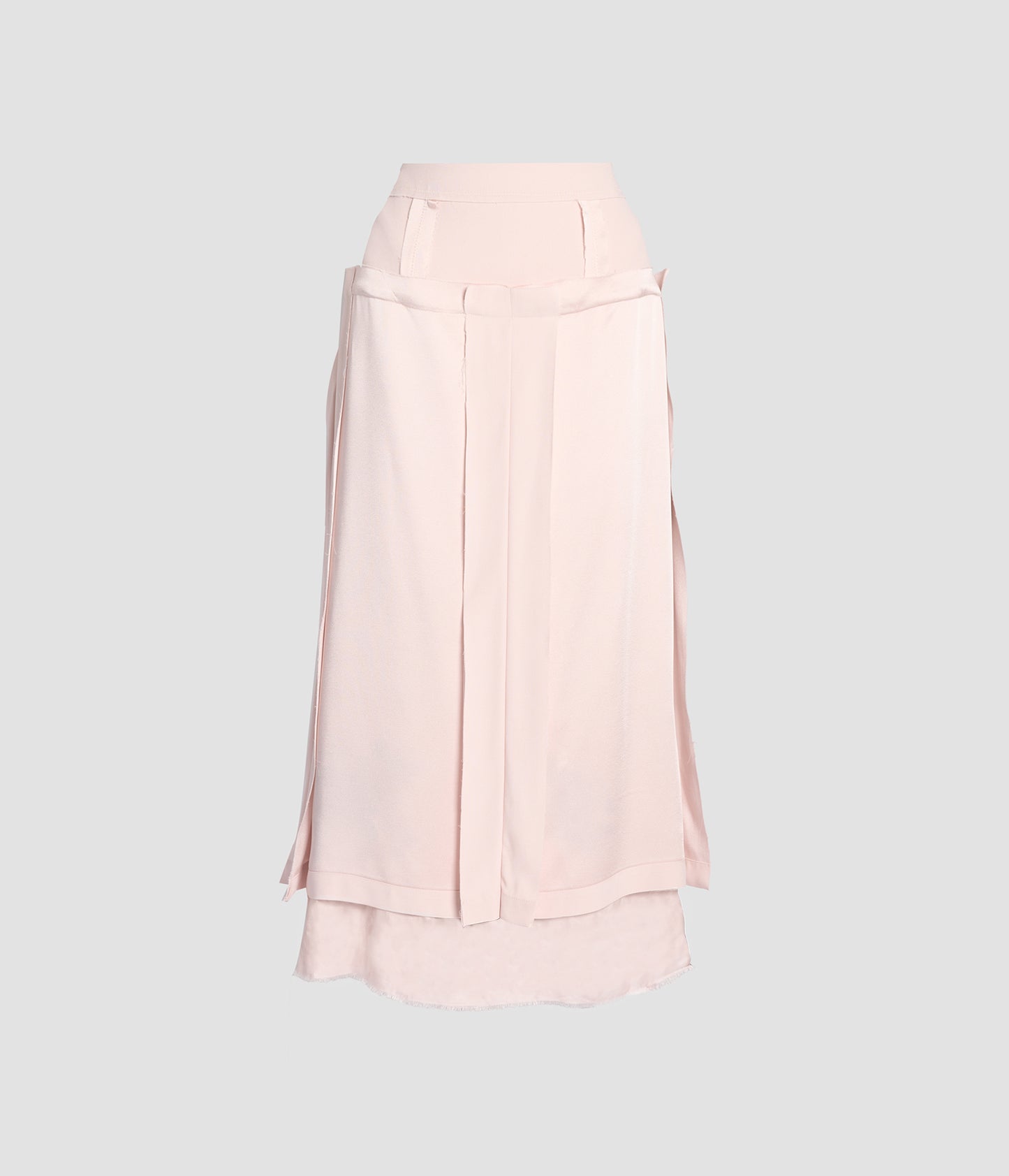 Satin Cady Midi Skirt