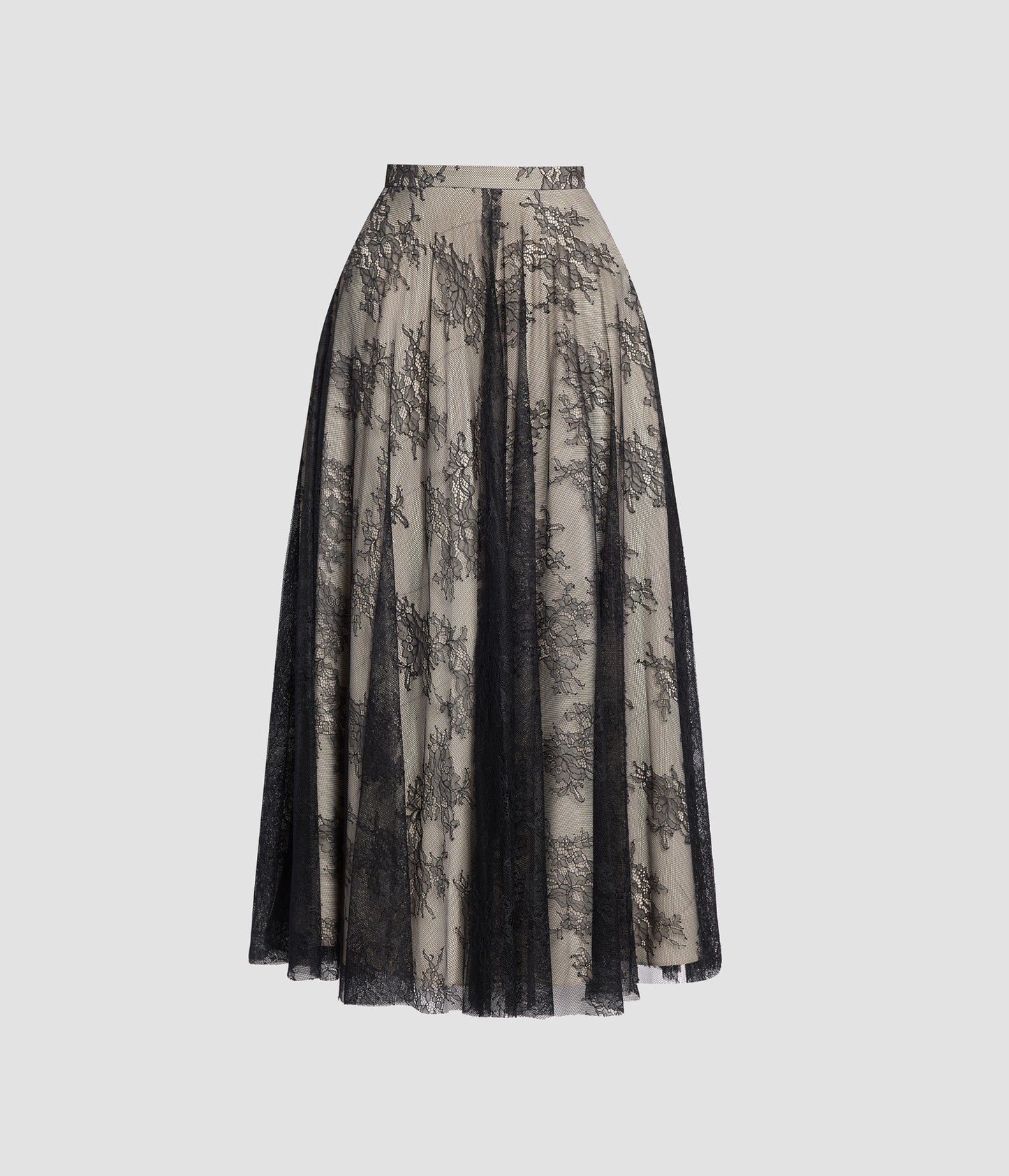 Floral Lace A-Line Skirt
