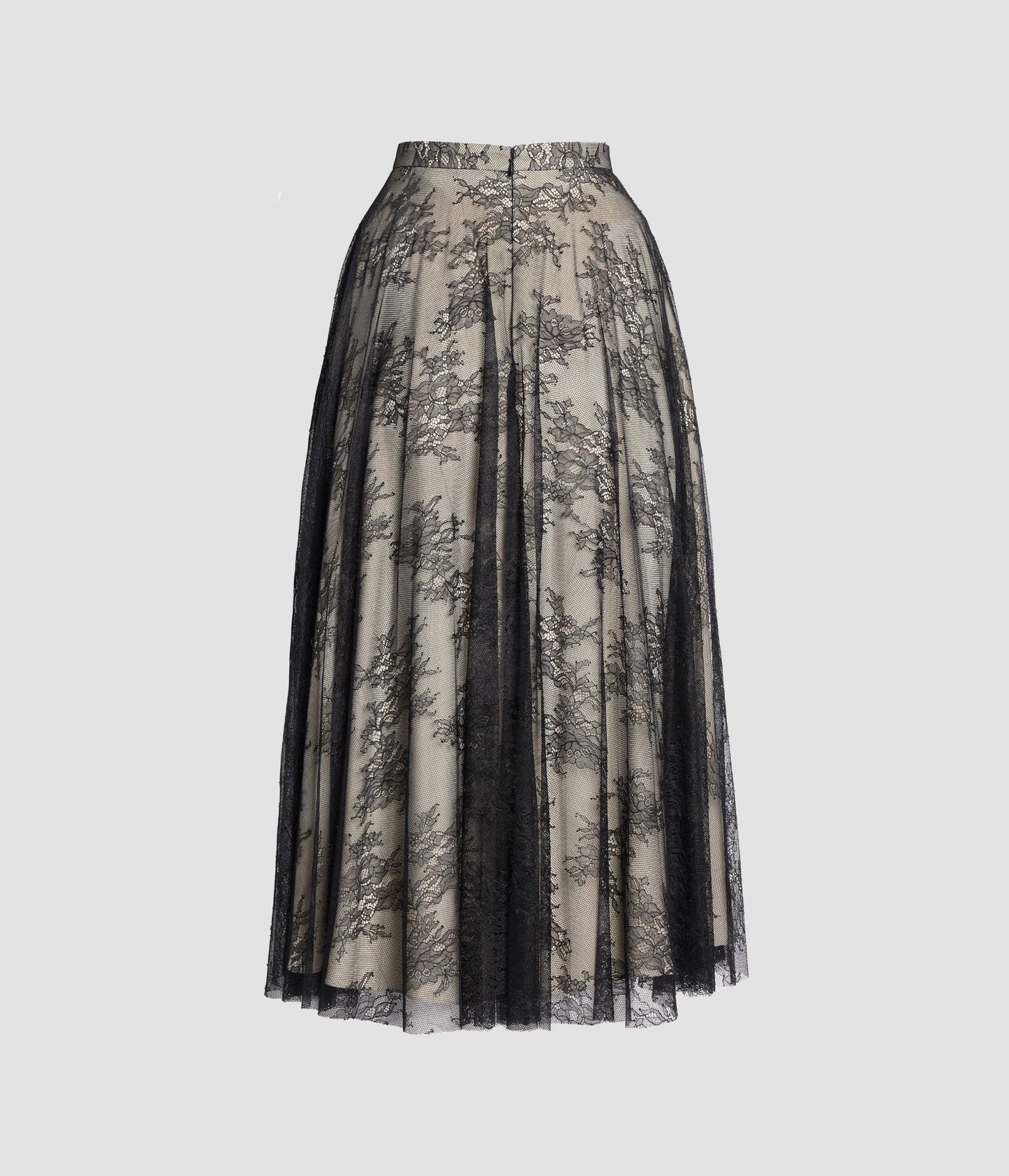 Floral Lace A-Line Skirt