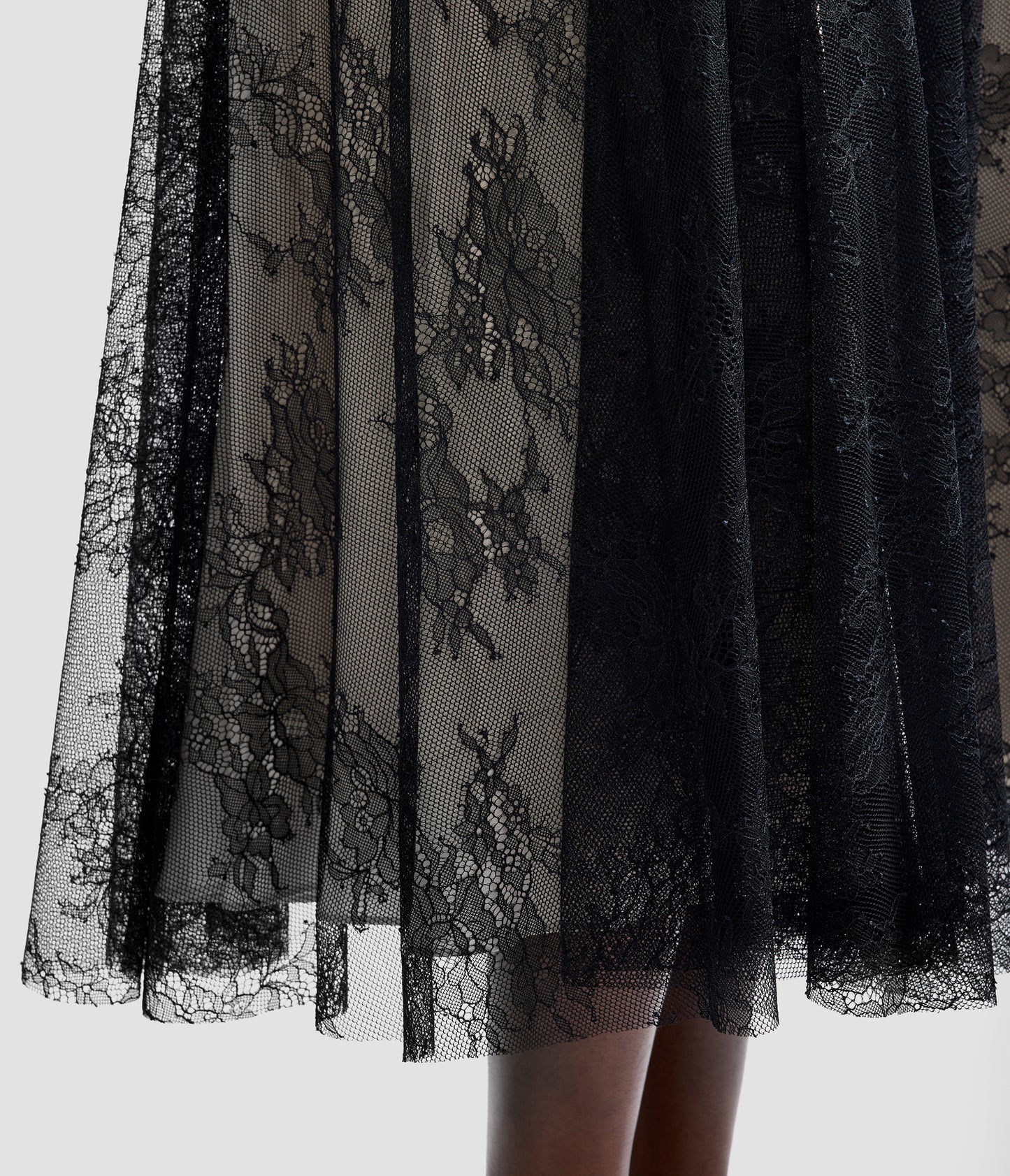 Floral Lace A-Line Skirt