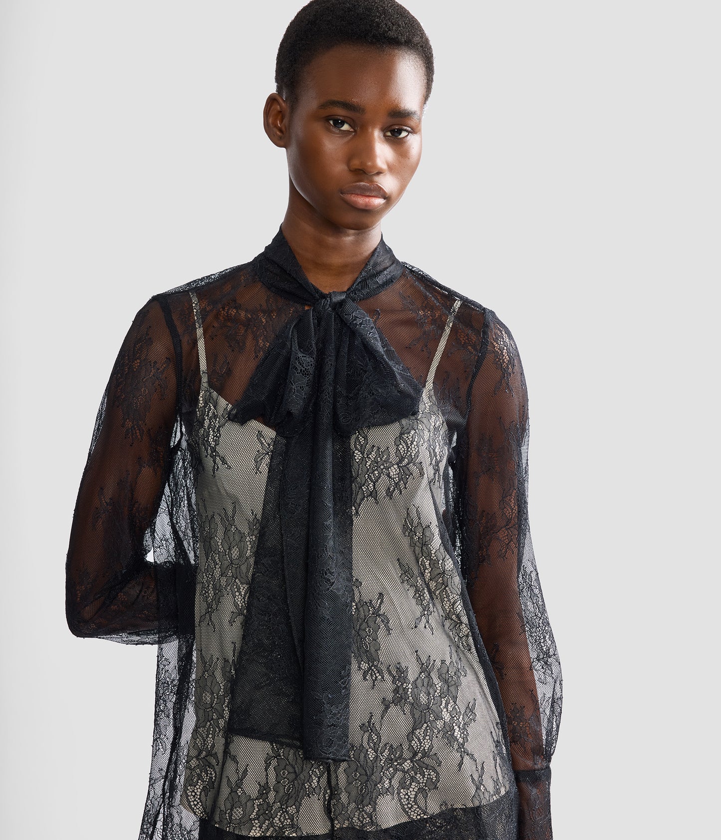 Floral Lace Long Sleeve Shirt