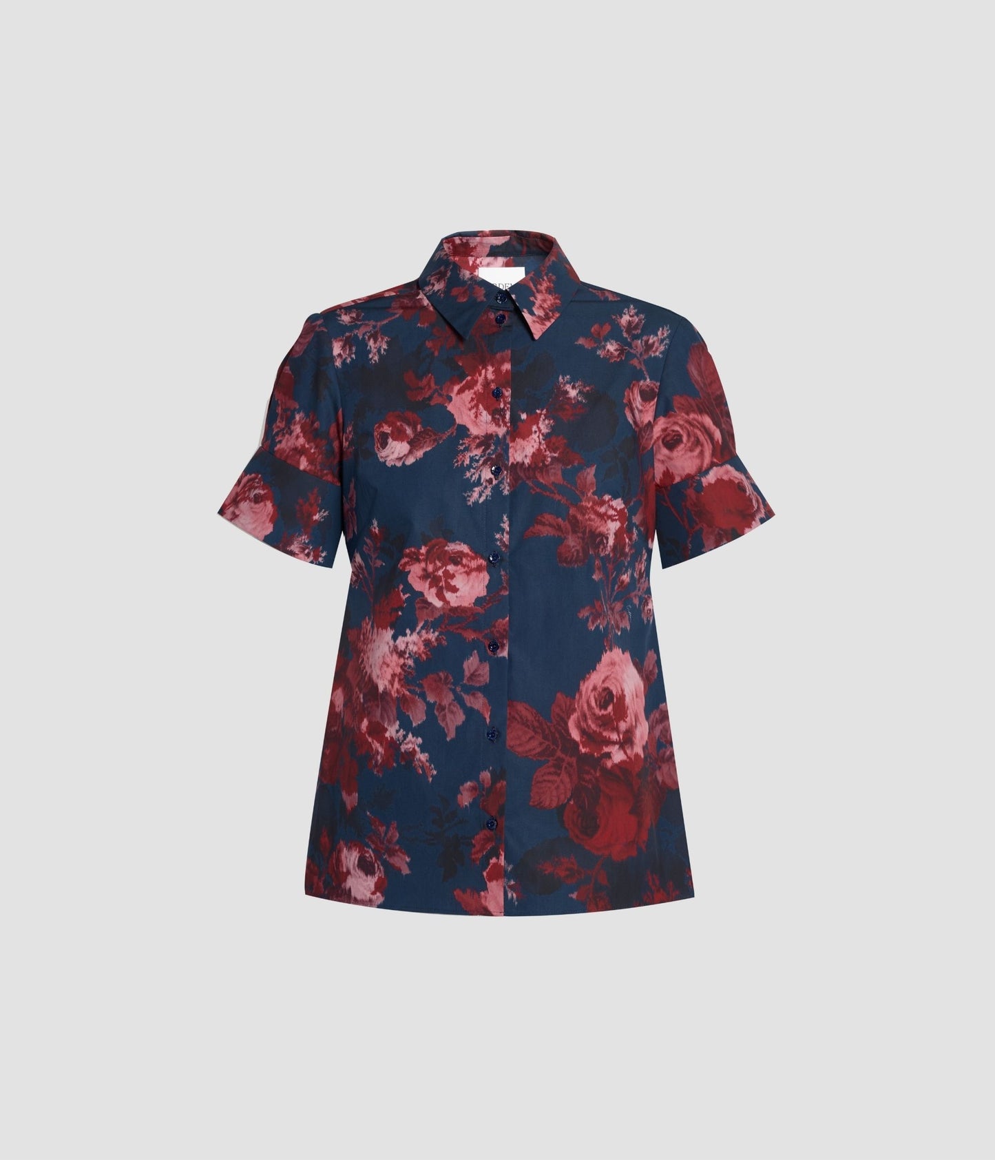 Floral Cotton Poplin Short Sleeve Shirt
