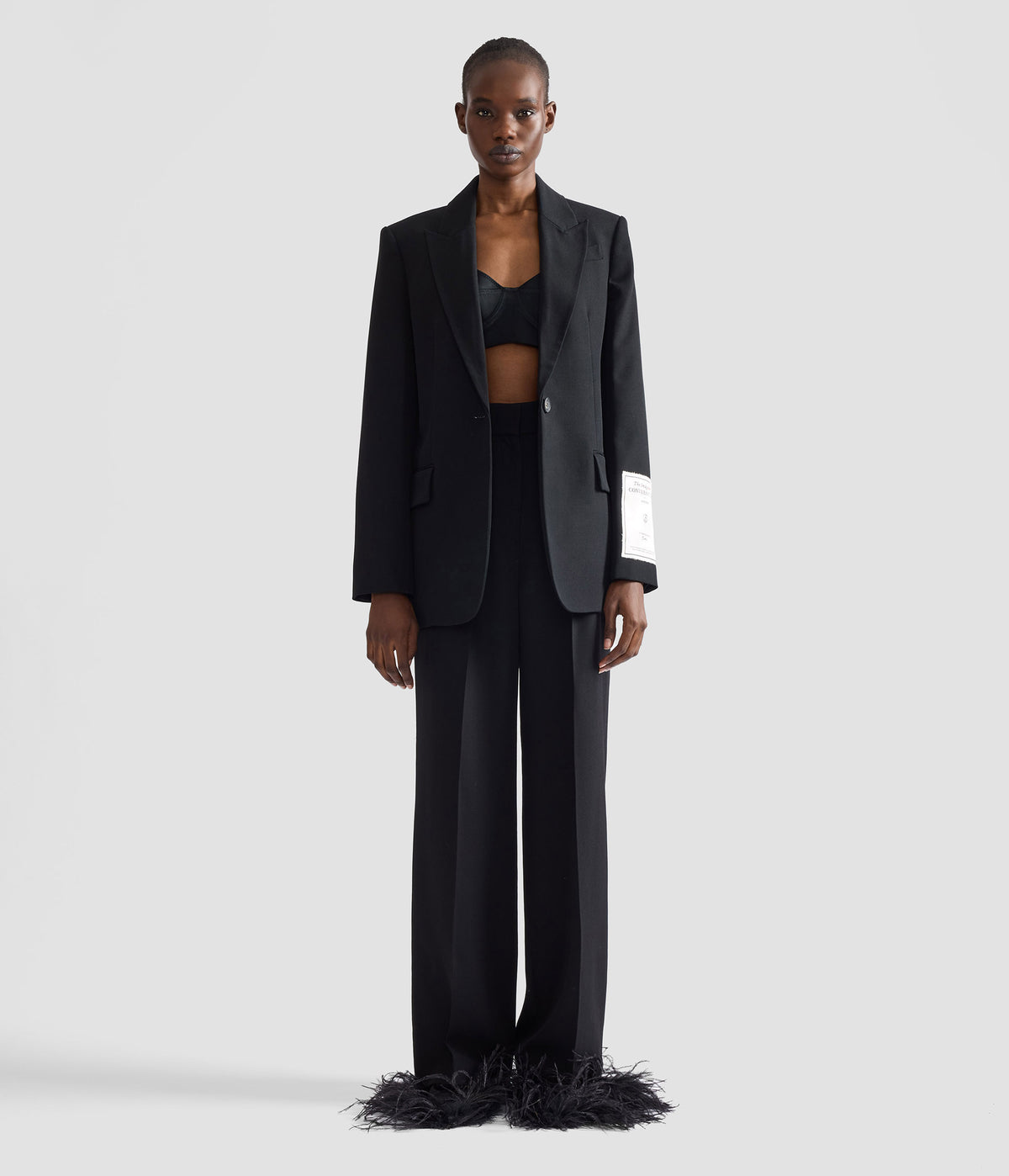 Grain De Poudre Wide Leg Trouser