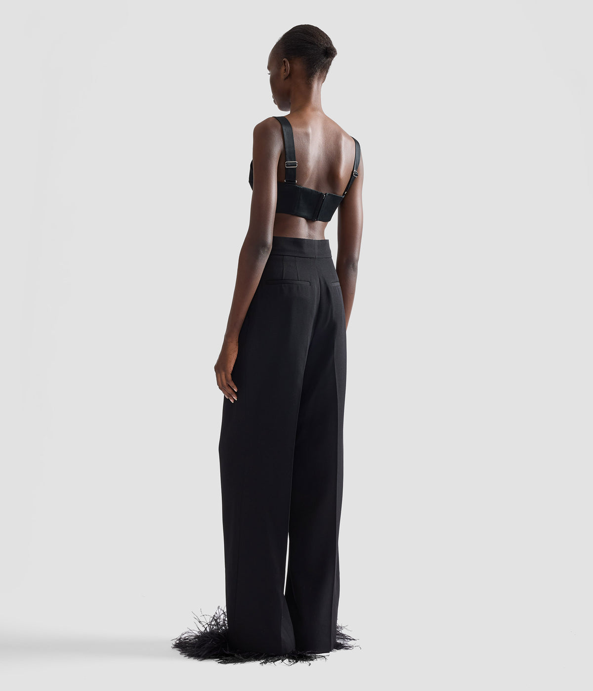 Grain De Poudre Wide Leg Trouser