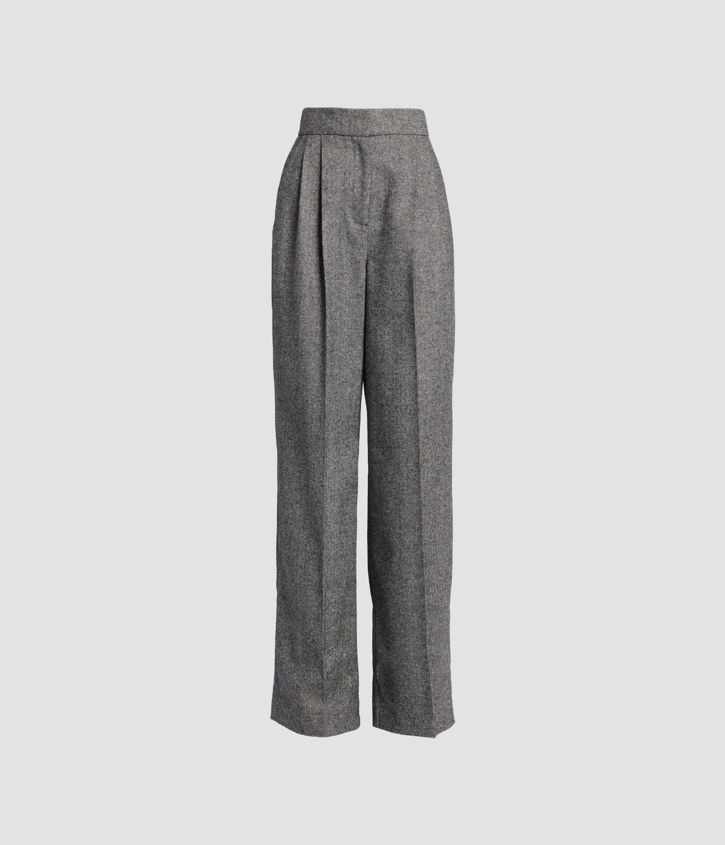 Herringbone Wide Leg Trouser