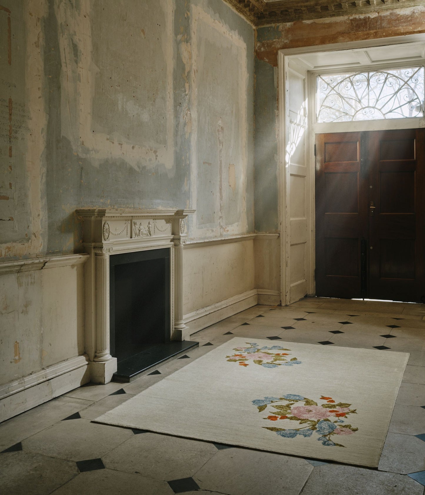 Botanicals Wool Pearl Rose Rug
