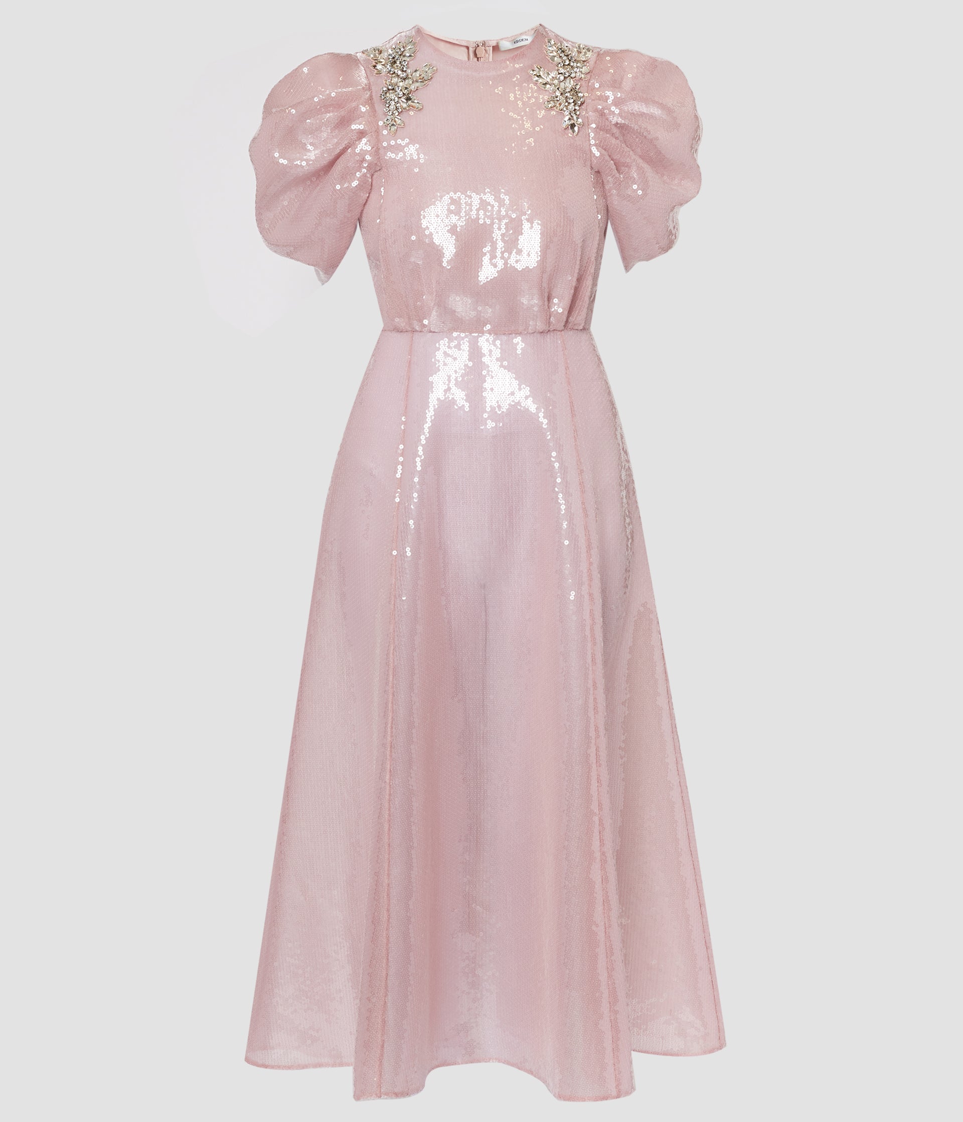 Pink cocktail dress with sleeves best sale