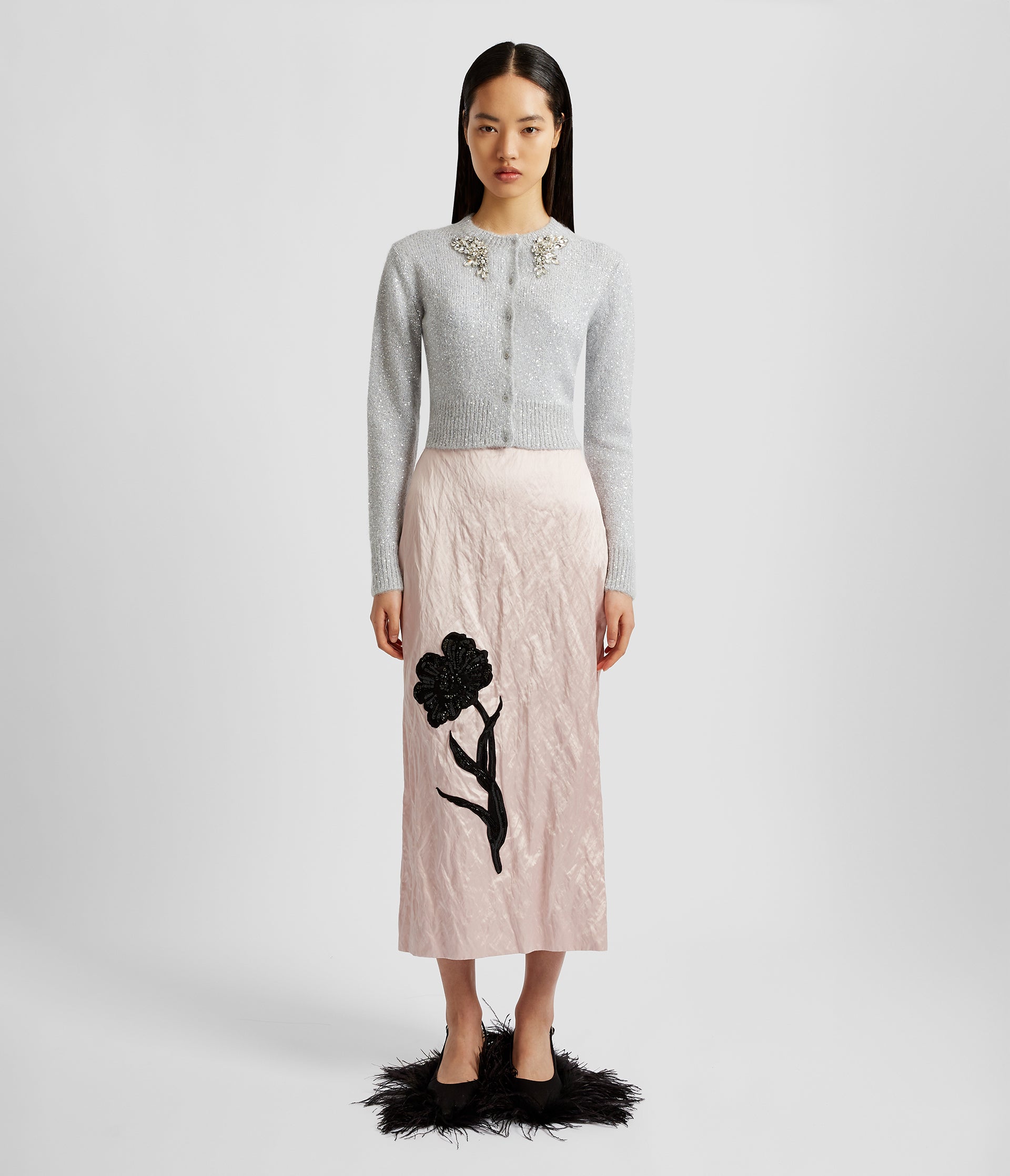 Pencil Midi Skirt