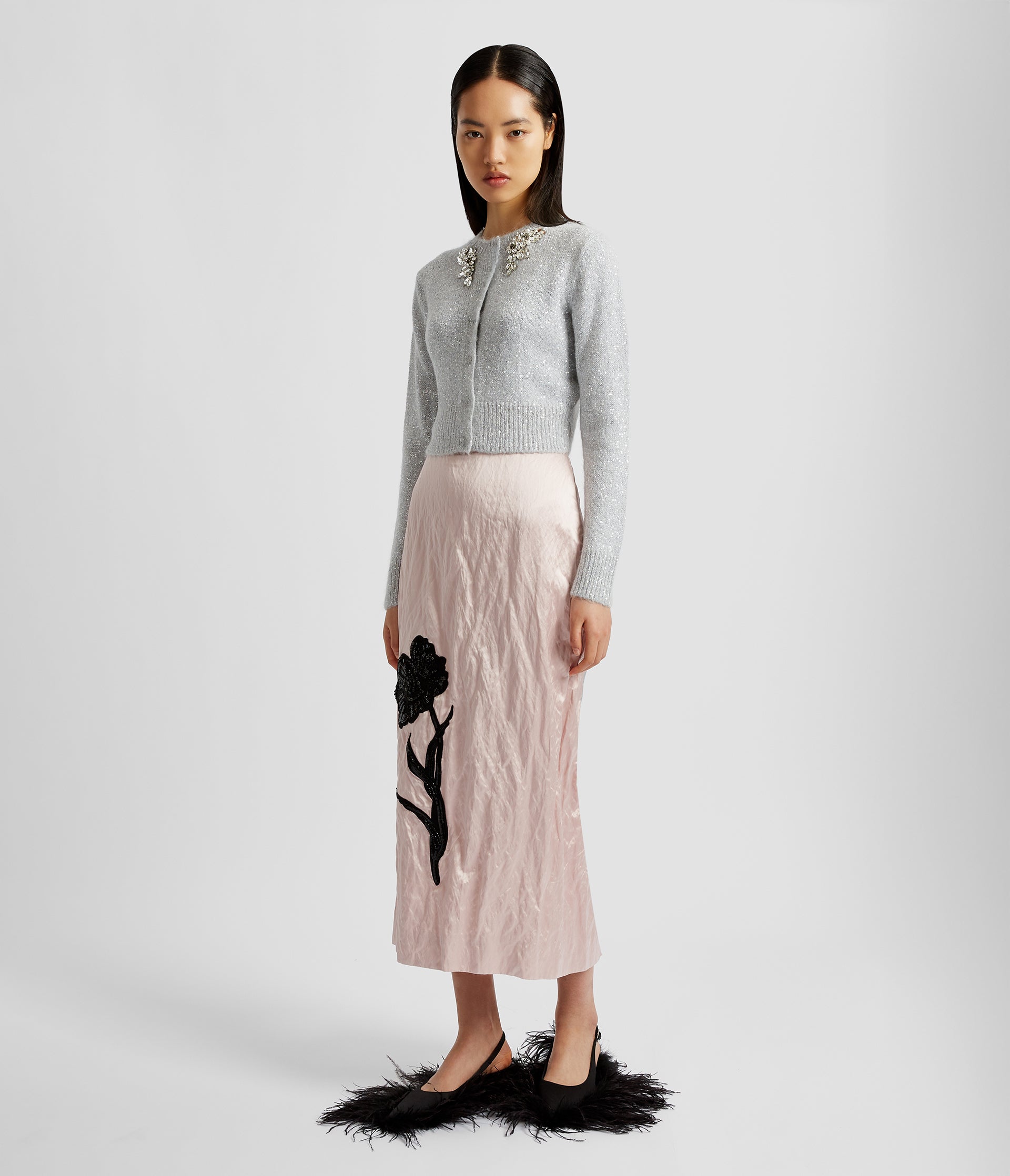 Pencil Midi Skirt