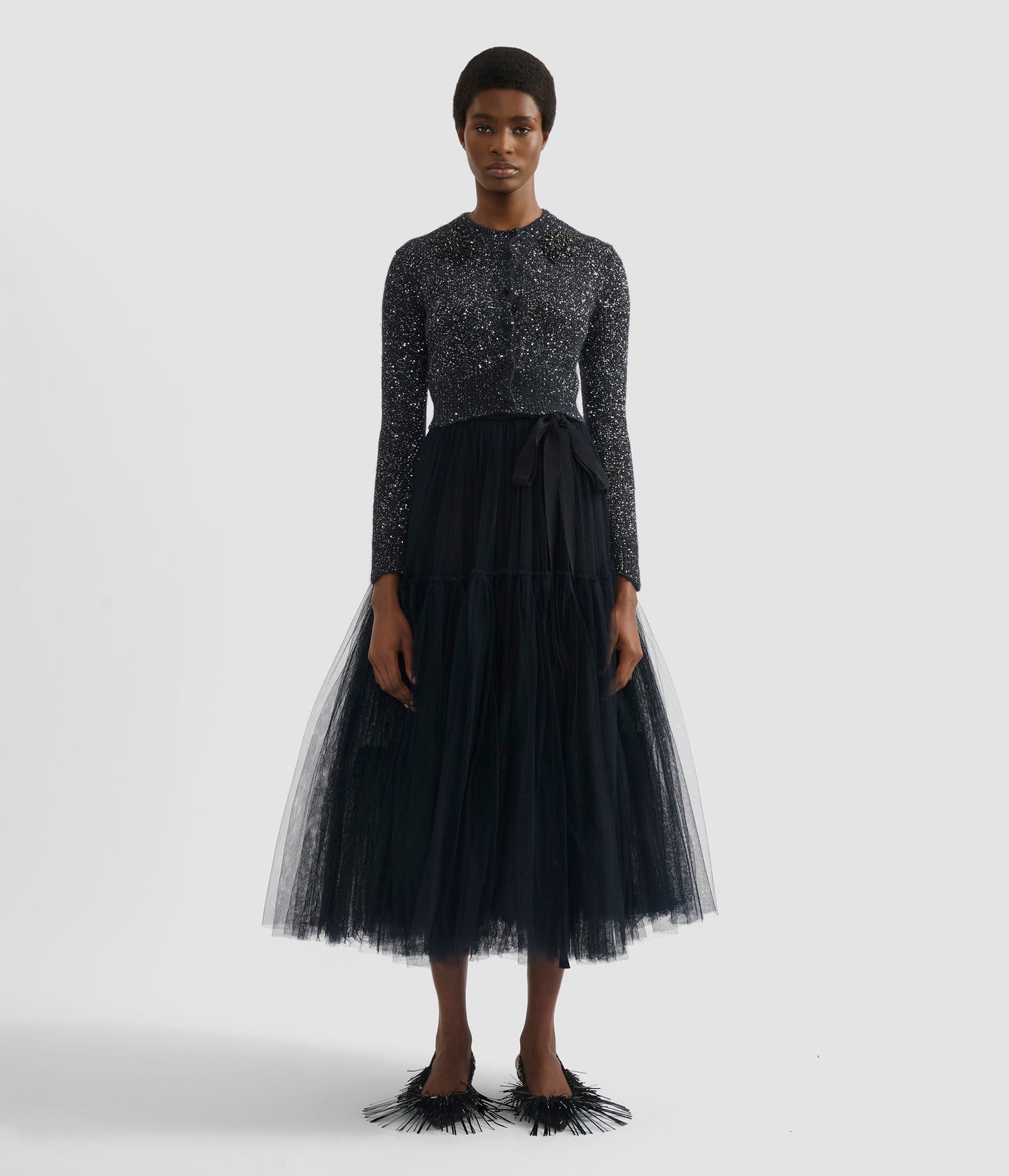Tulle Full Midi Skirt