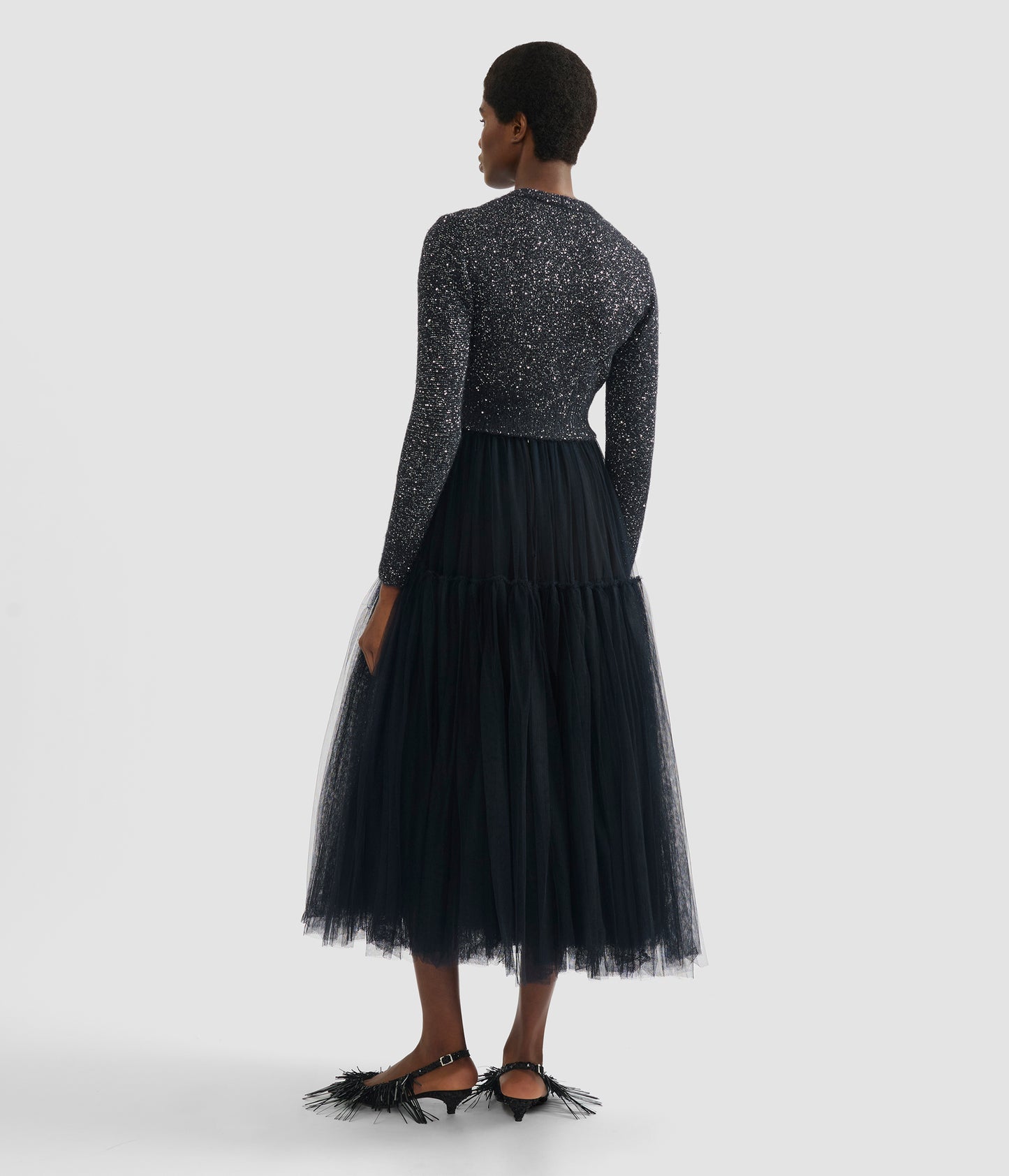 Tulle Full Midi Skirt