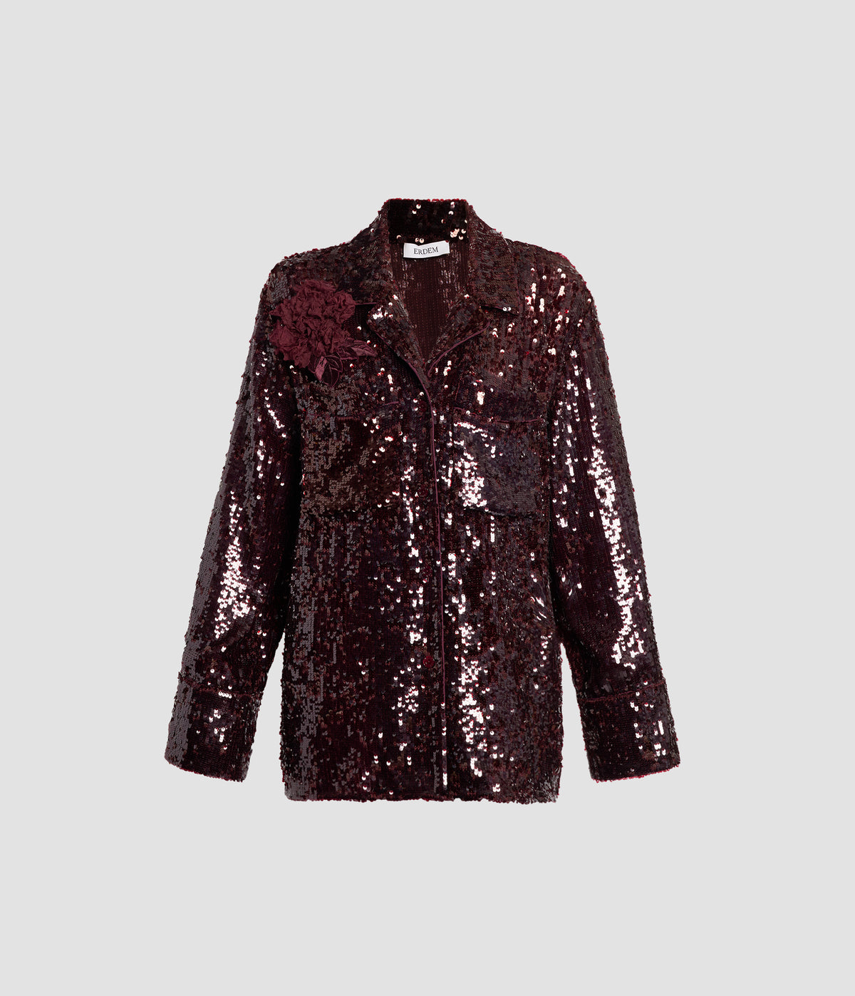 Sequin Long Sleeve Shirt