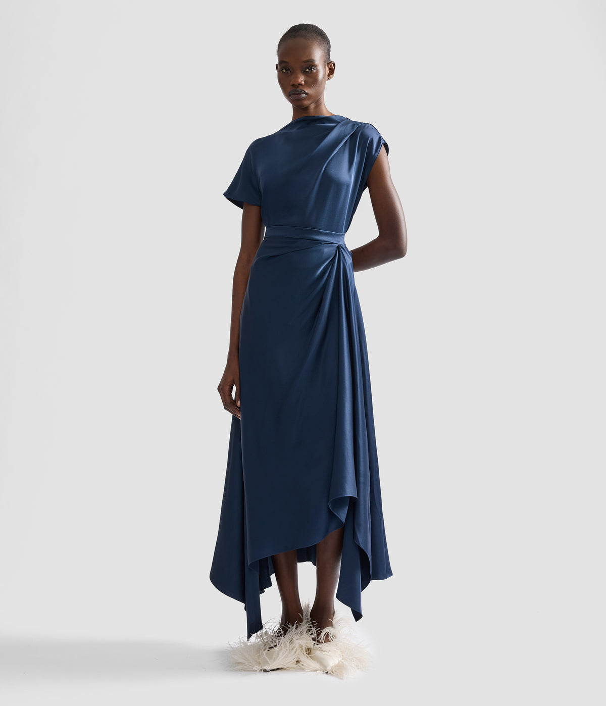 Satin Draped Top