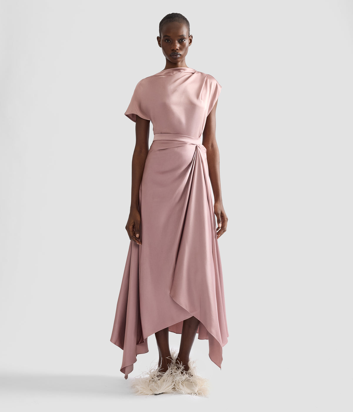 Satin Draped Top