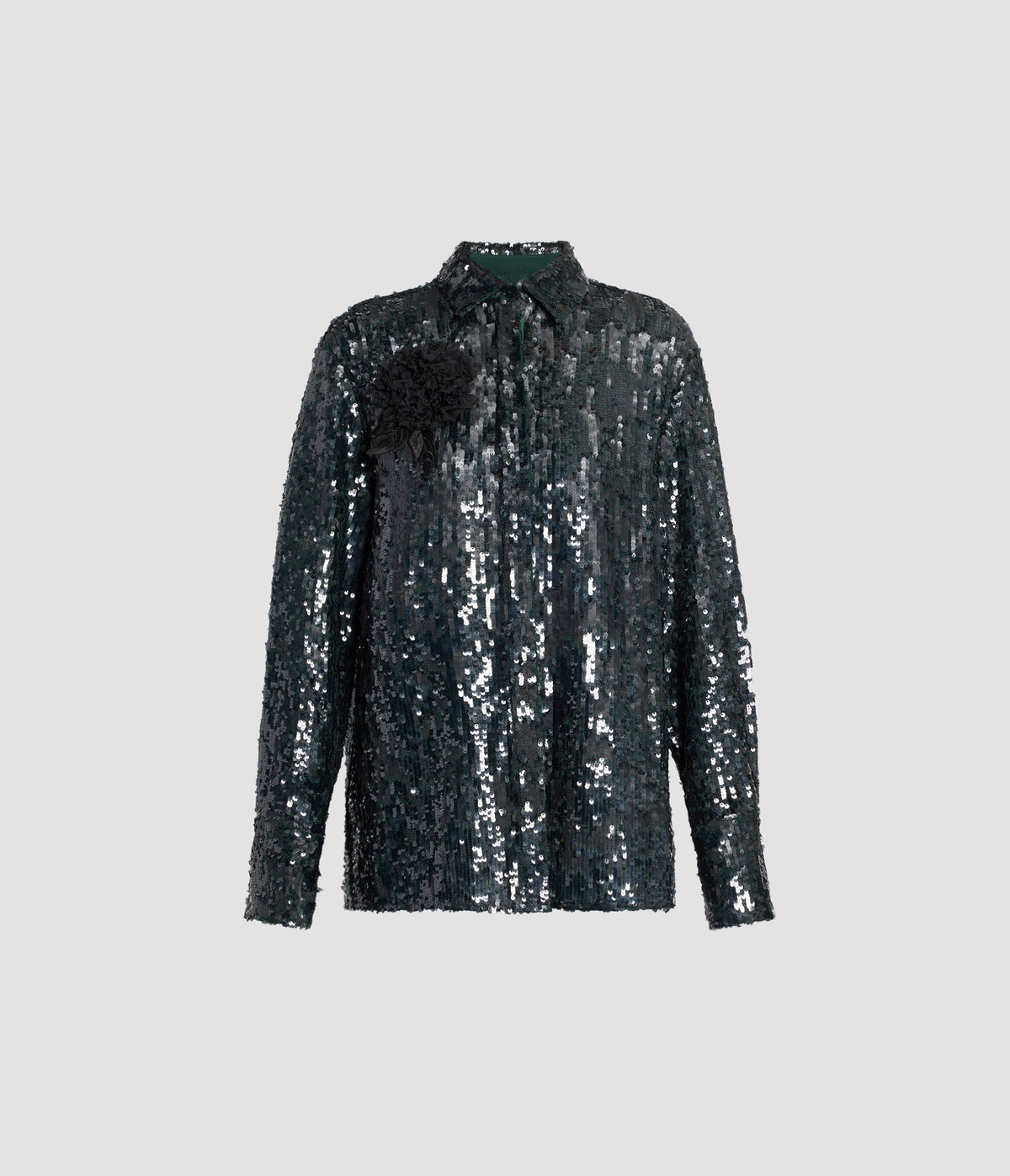 Sequin Long Sleeve Shirt