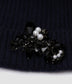 Navy Cashmere Knitted Beanie