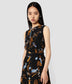 Sleeveless Volume Hem Dress With Pintuck Details