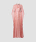 Sequin Floor Length Maxi Gown With Cape Detail