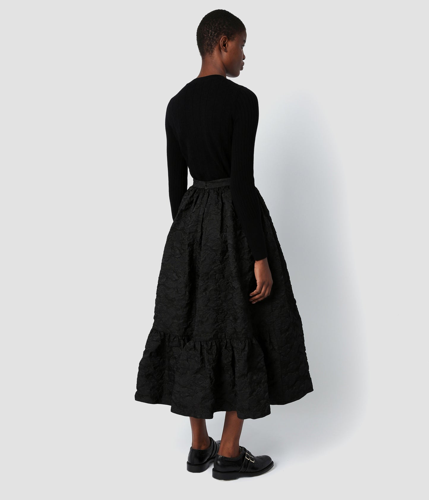 Long Length Volume Skirt With Flare