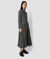 Single Breasted Wool Coat With Pleating Detail