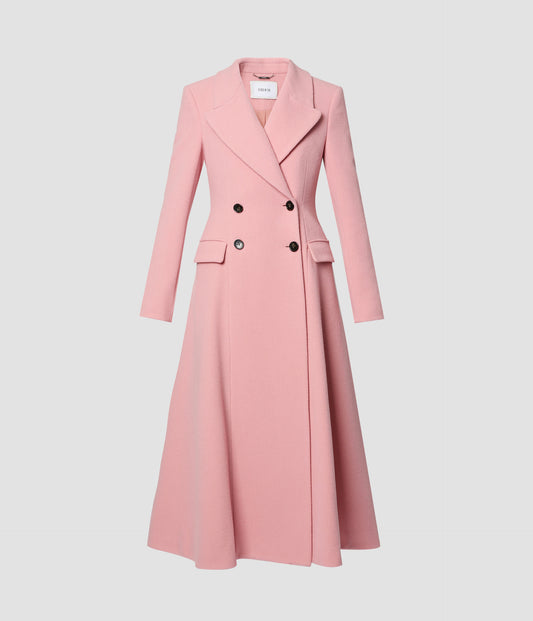 Cashmere Double Breasted Longline Coat