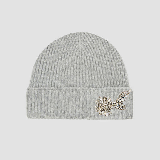 Embroidered Knitted Hat