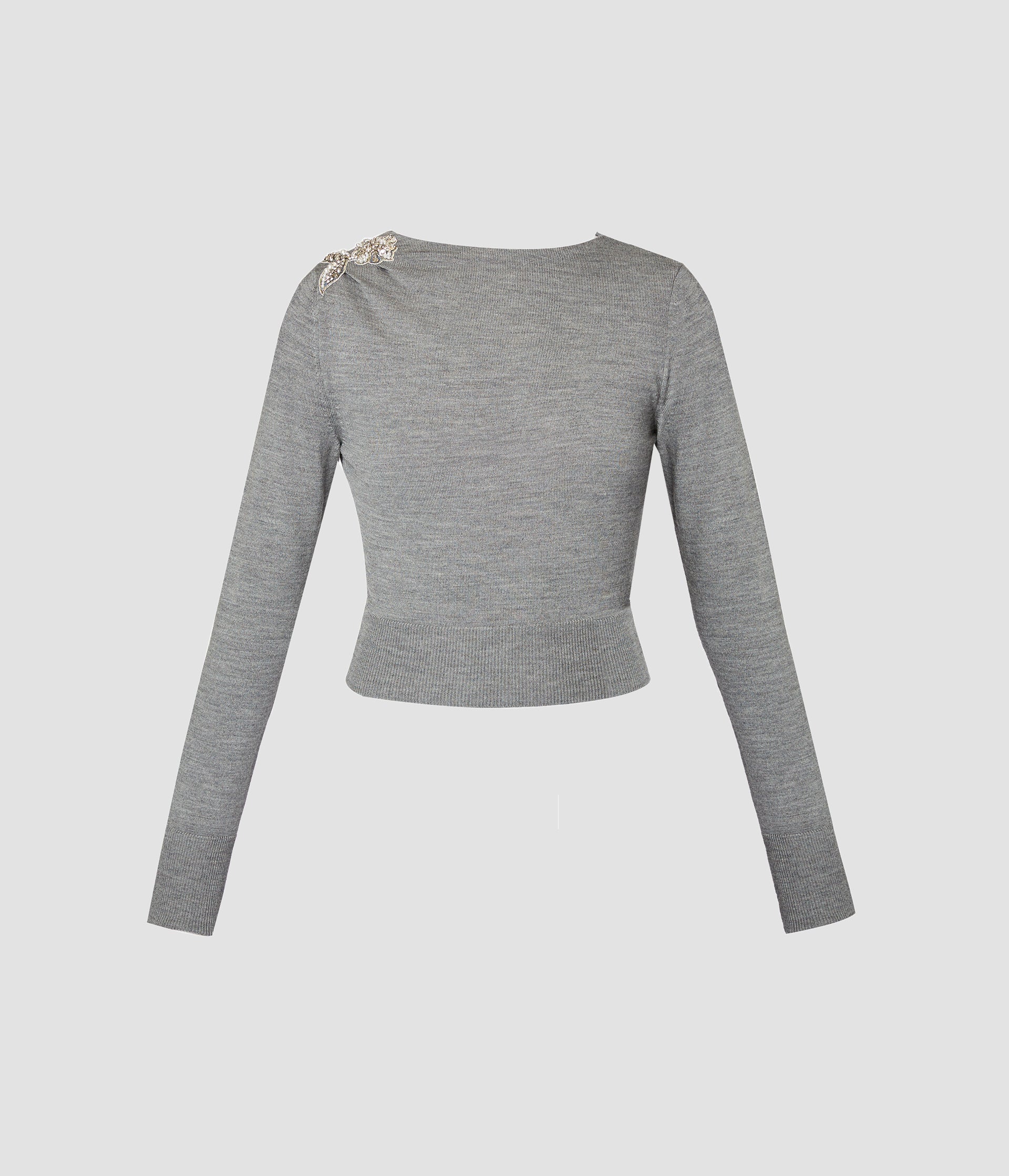 Drape Detail Knit Jumper