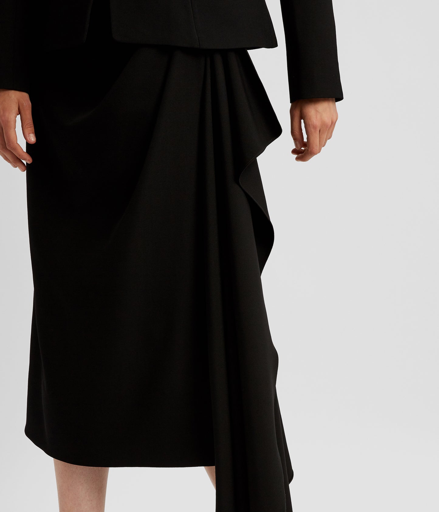 Pencil Skirt With Drape Detail