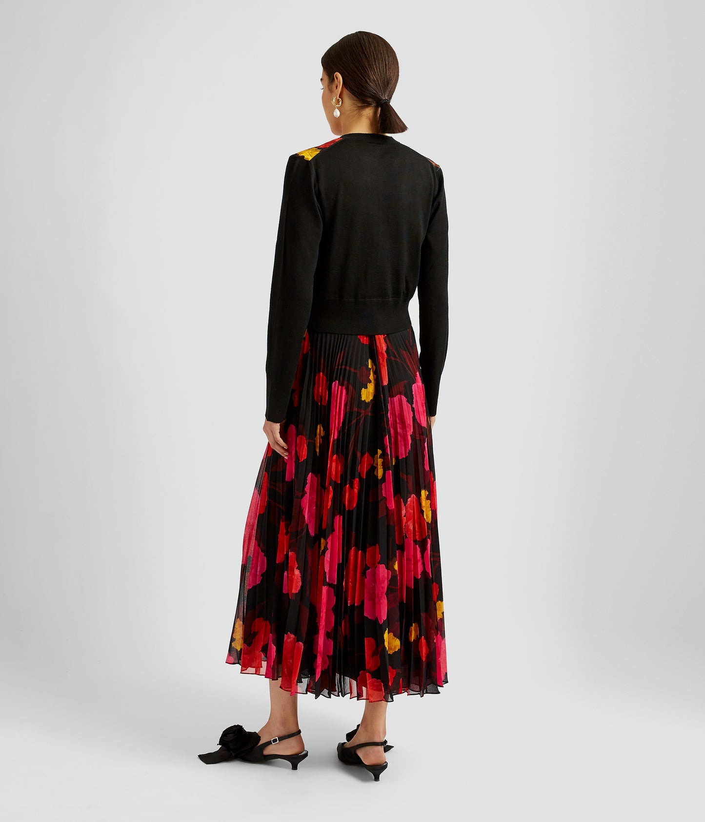 Pleated Midi Skirt