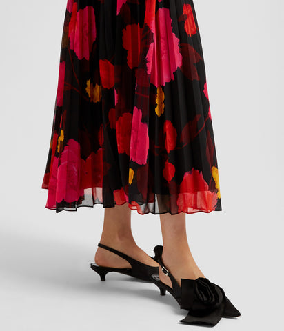 Pleated Midi Skirt