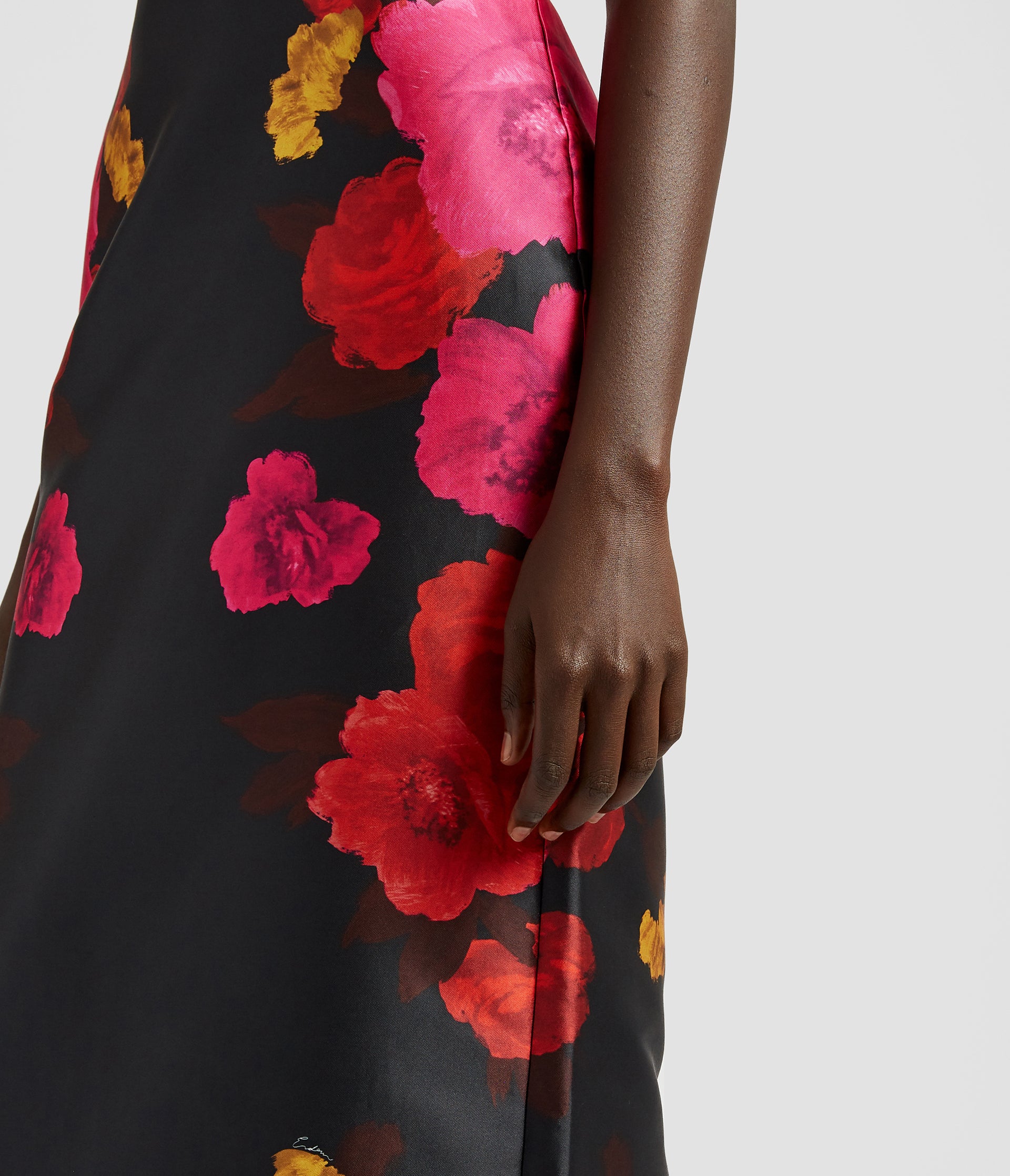 Floral Printed Mikado Midi Pencil Skirt | ERDEM® Official Store