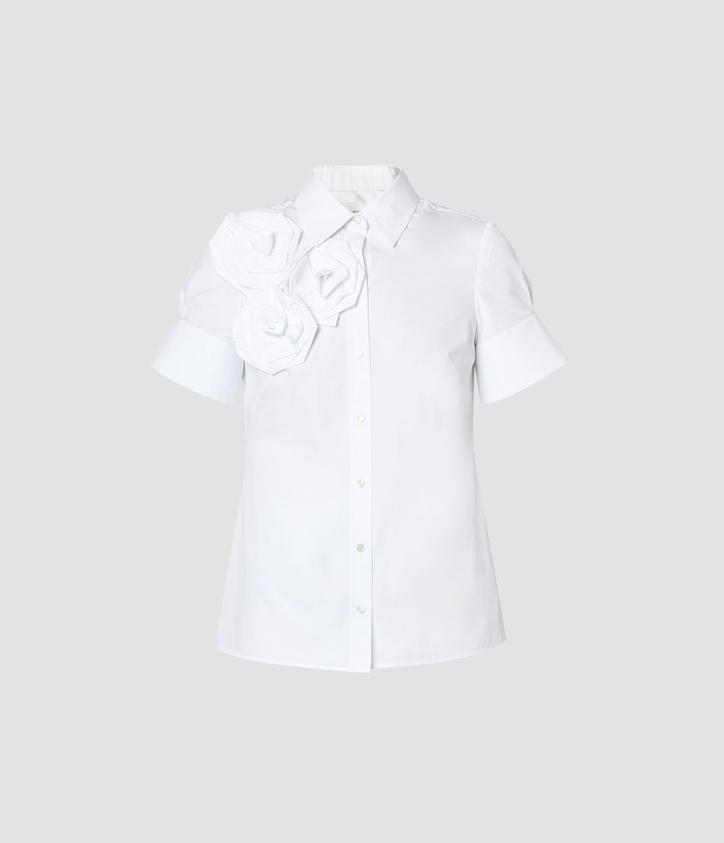 Button Down Shirt With Rosettes
