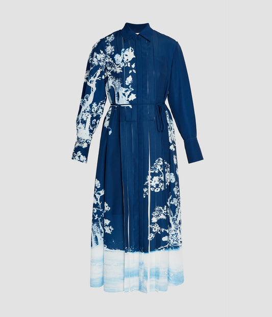 Long Sleeve Midi Shirt Dress