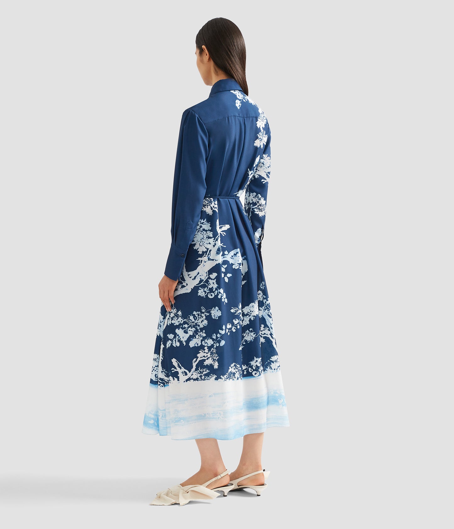 Long Sleeve Midi Shirt Dress