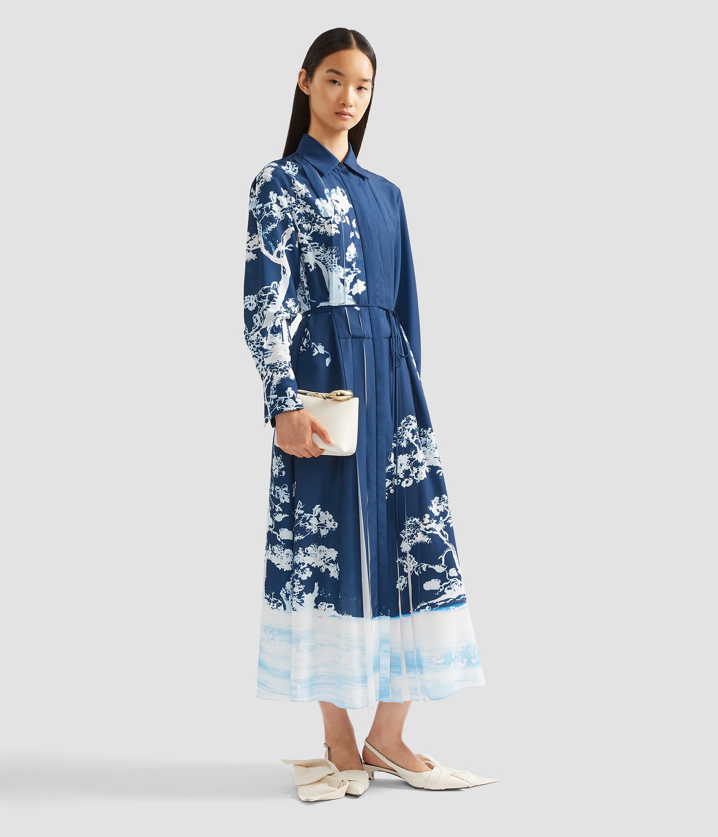 Long Sleeve Midi Shirt Dress