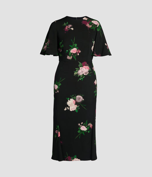 Floral Print Midi Dress