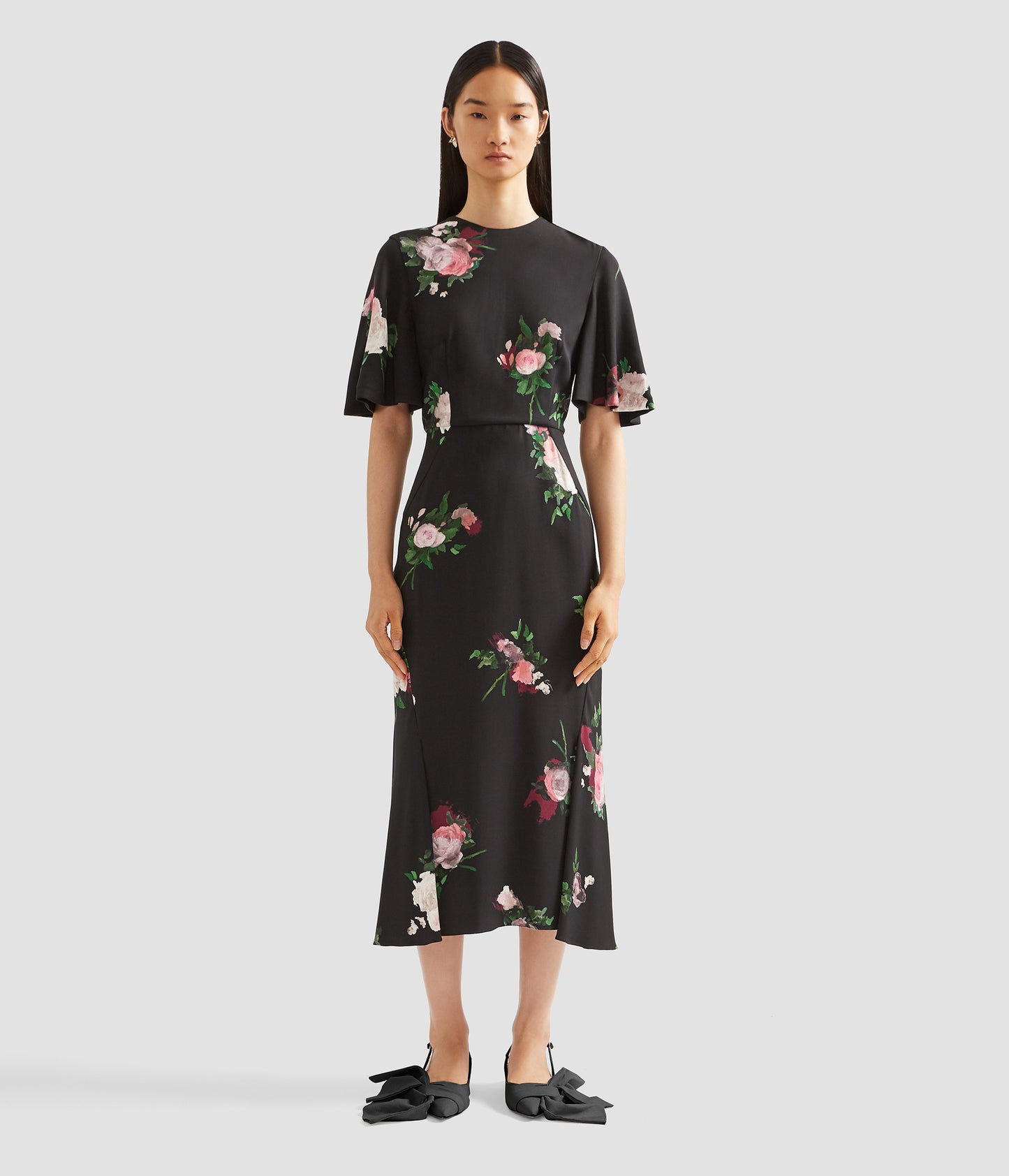Short Sleeve Midi Dress
