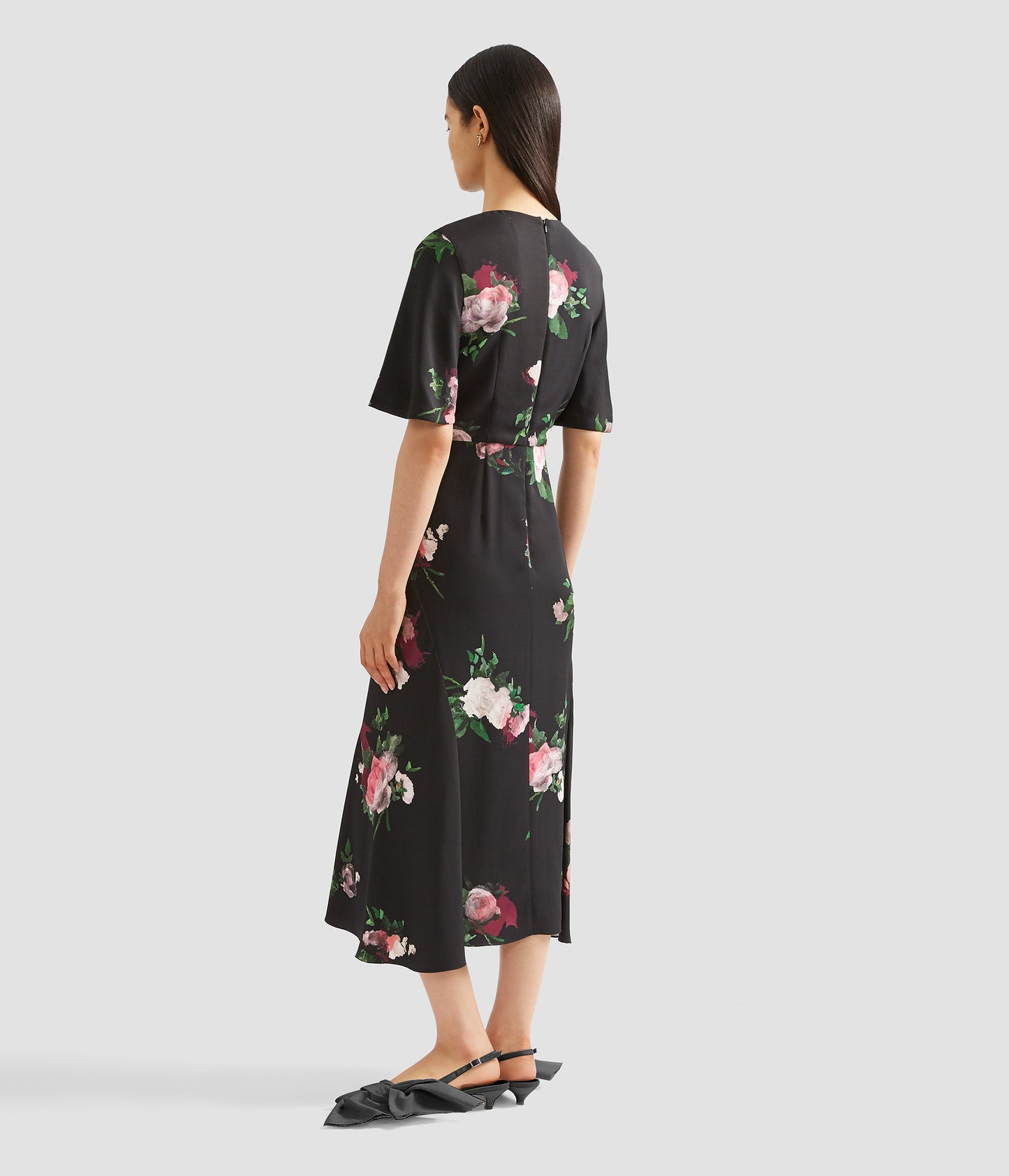 Short Sleeve Midi Dress