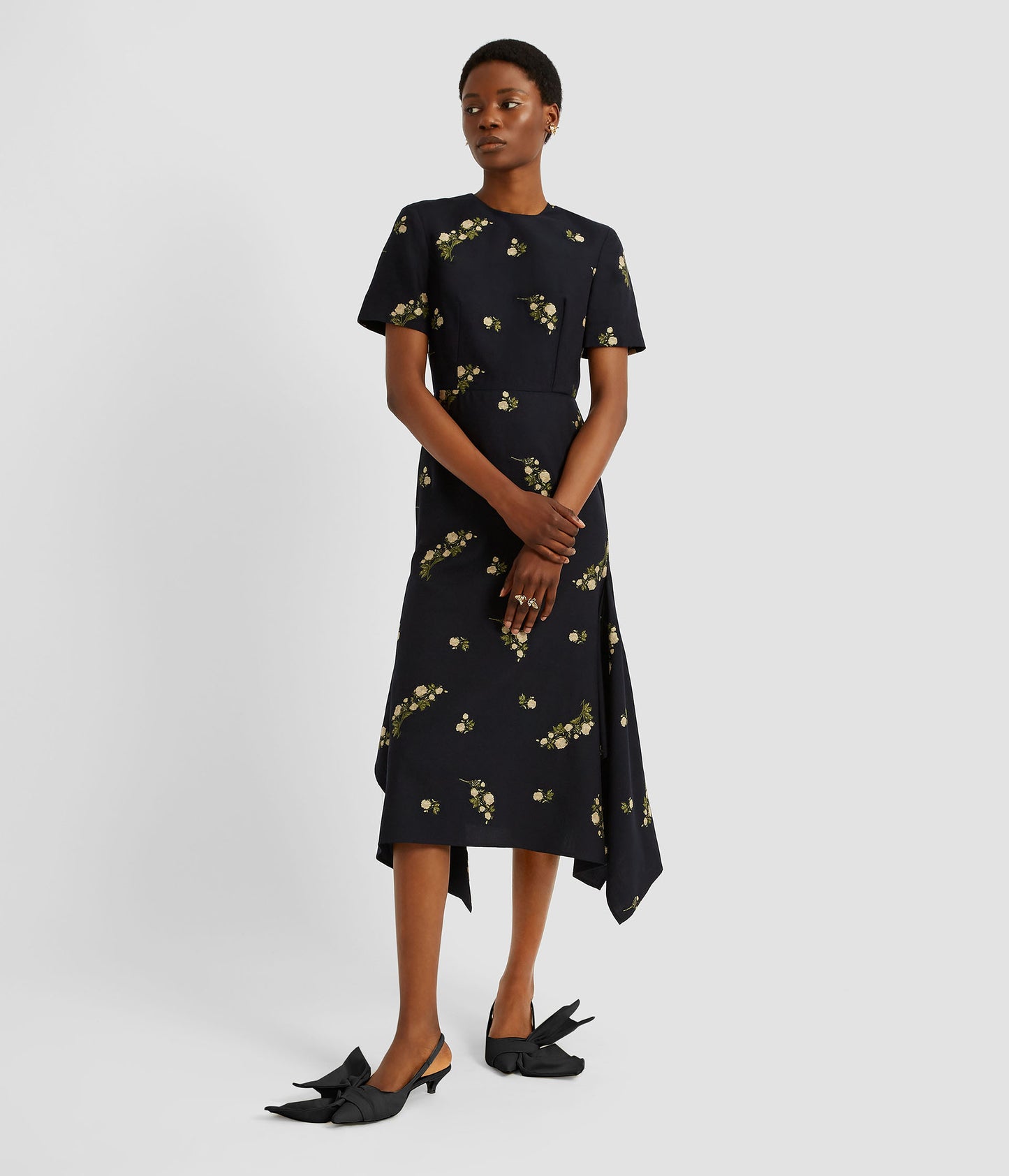 Short Sleeve Midi Dress
