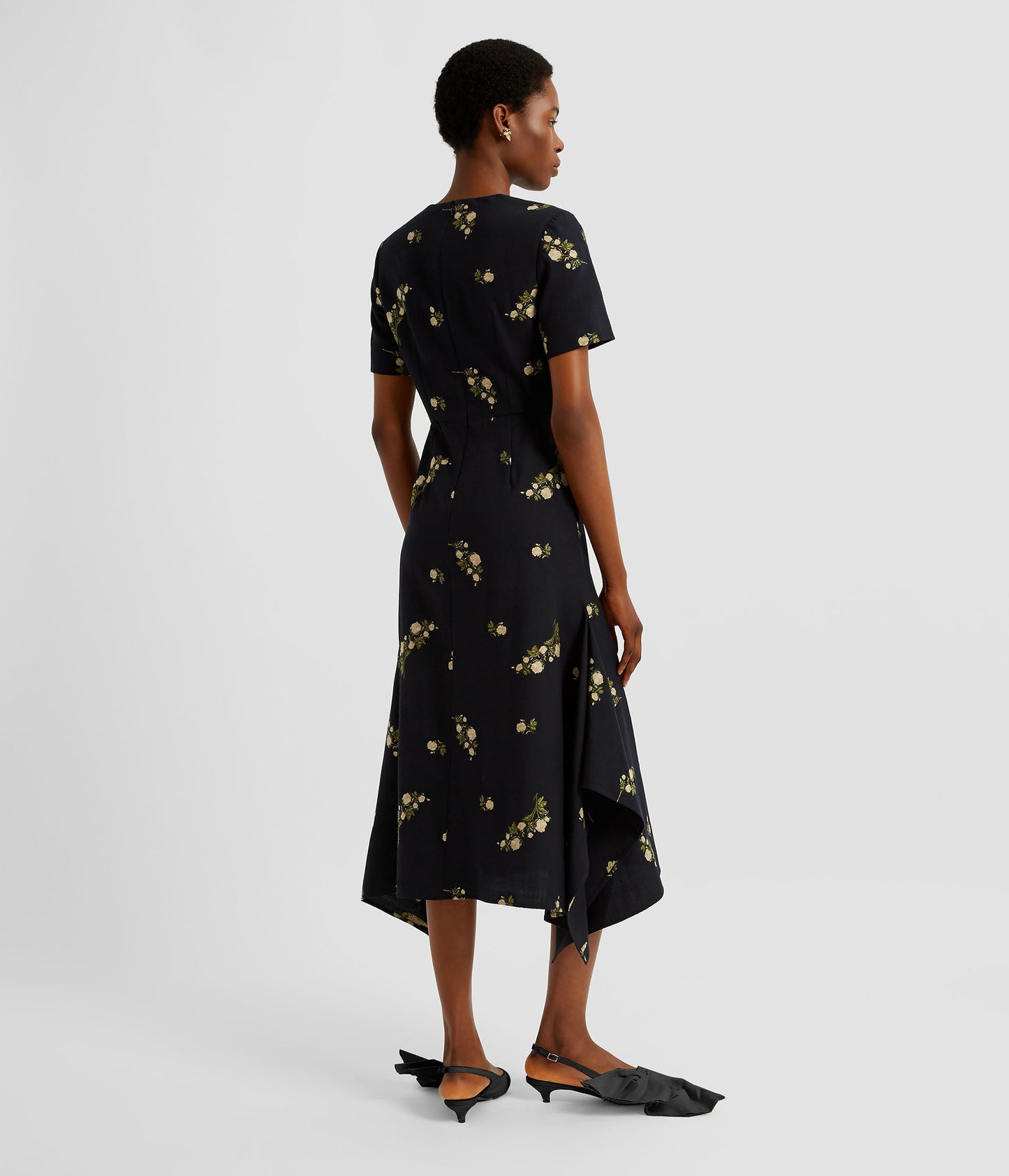 Short Sleeve Midi Dress
