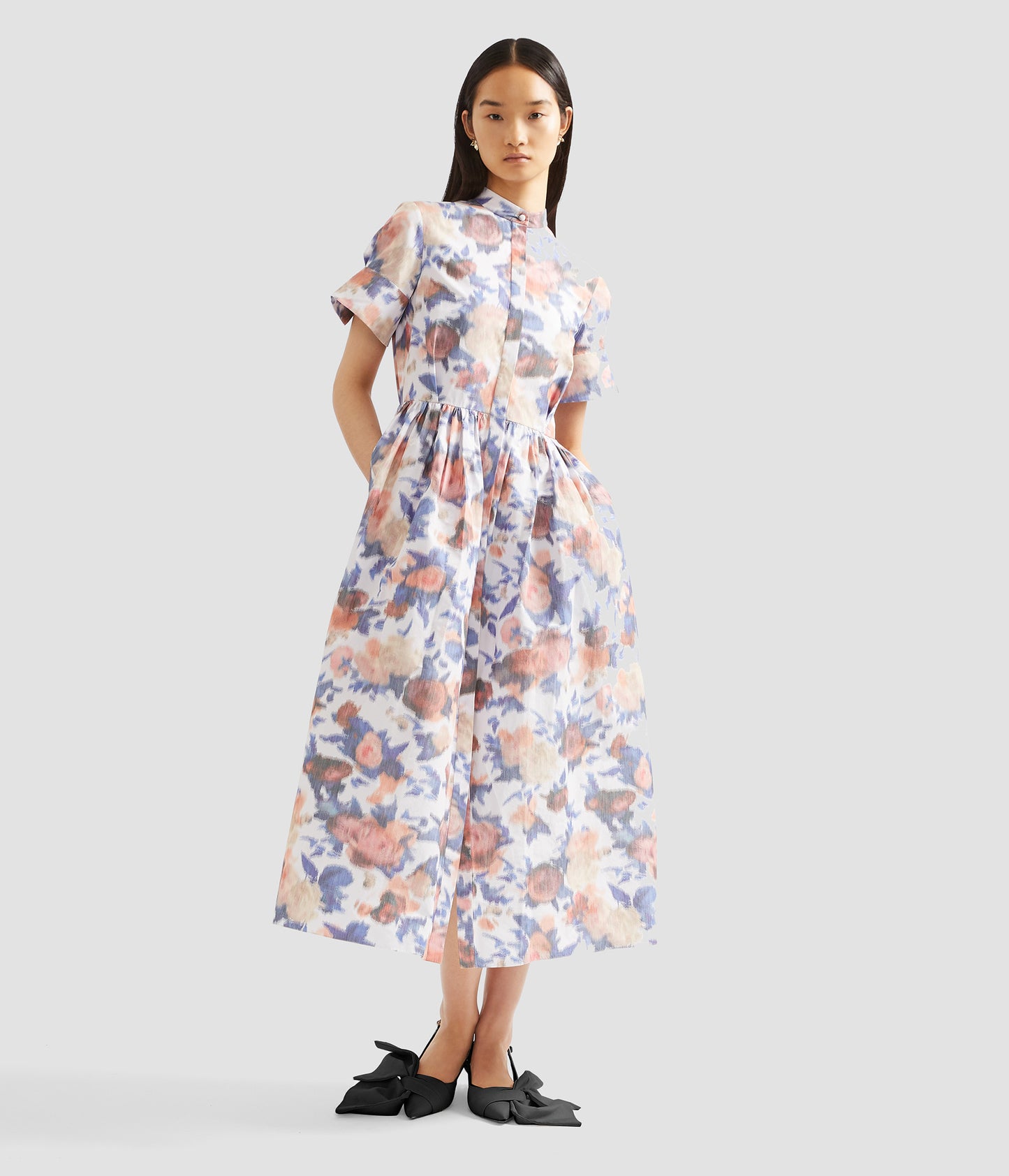 Short Sleeve Midi Dress