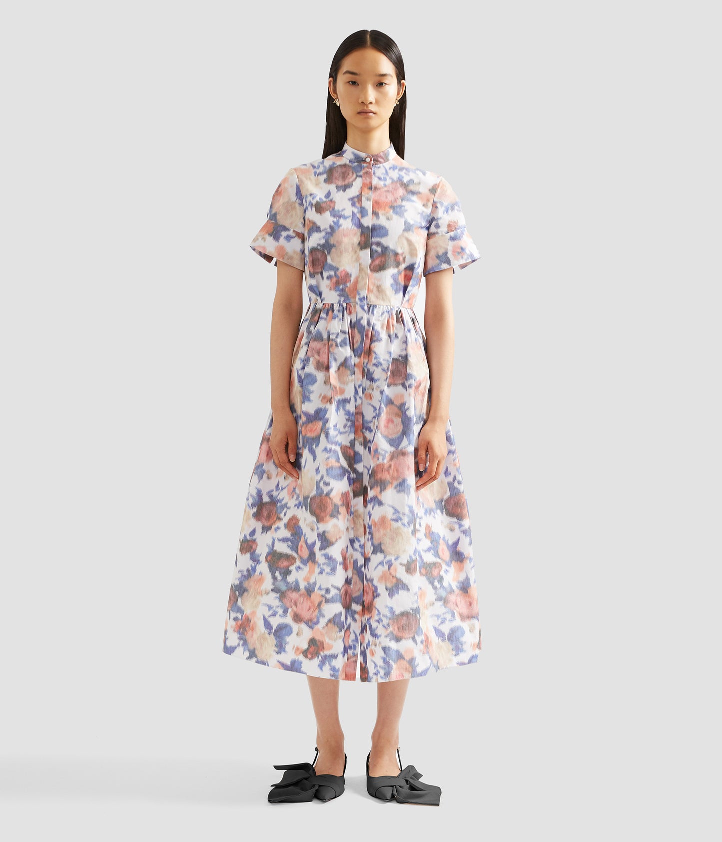Short Sleeve Midi Dress