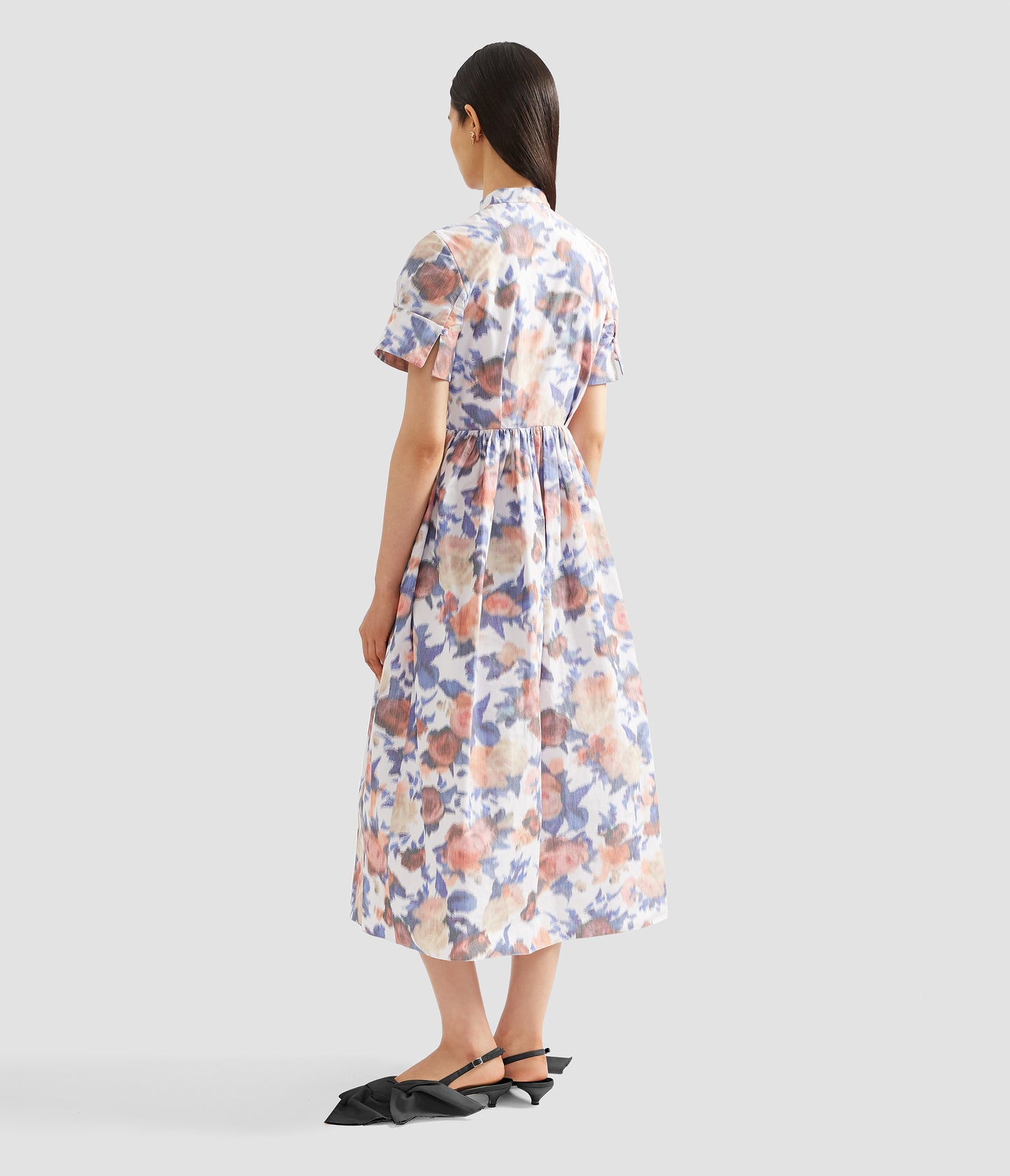 Short Sleeve Midi Dress