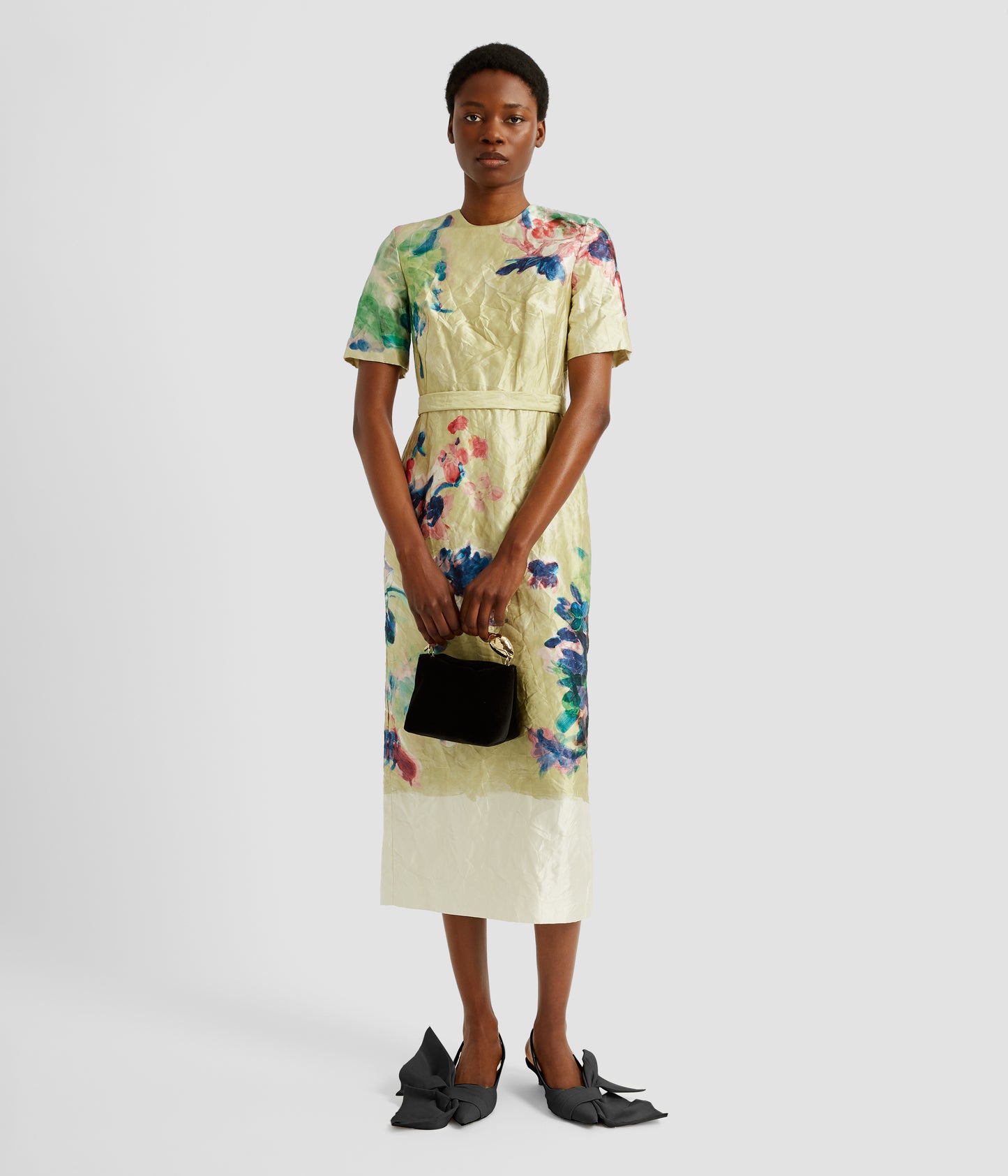 Short Sleeve Midi Dress