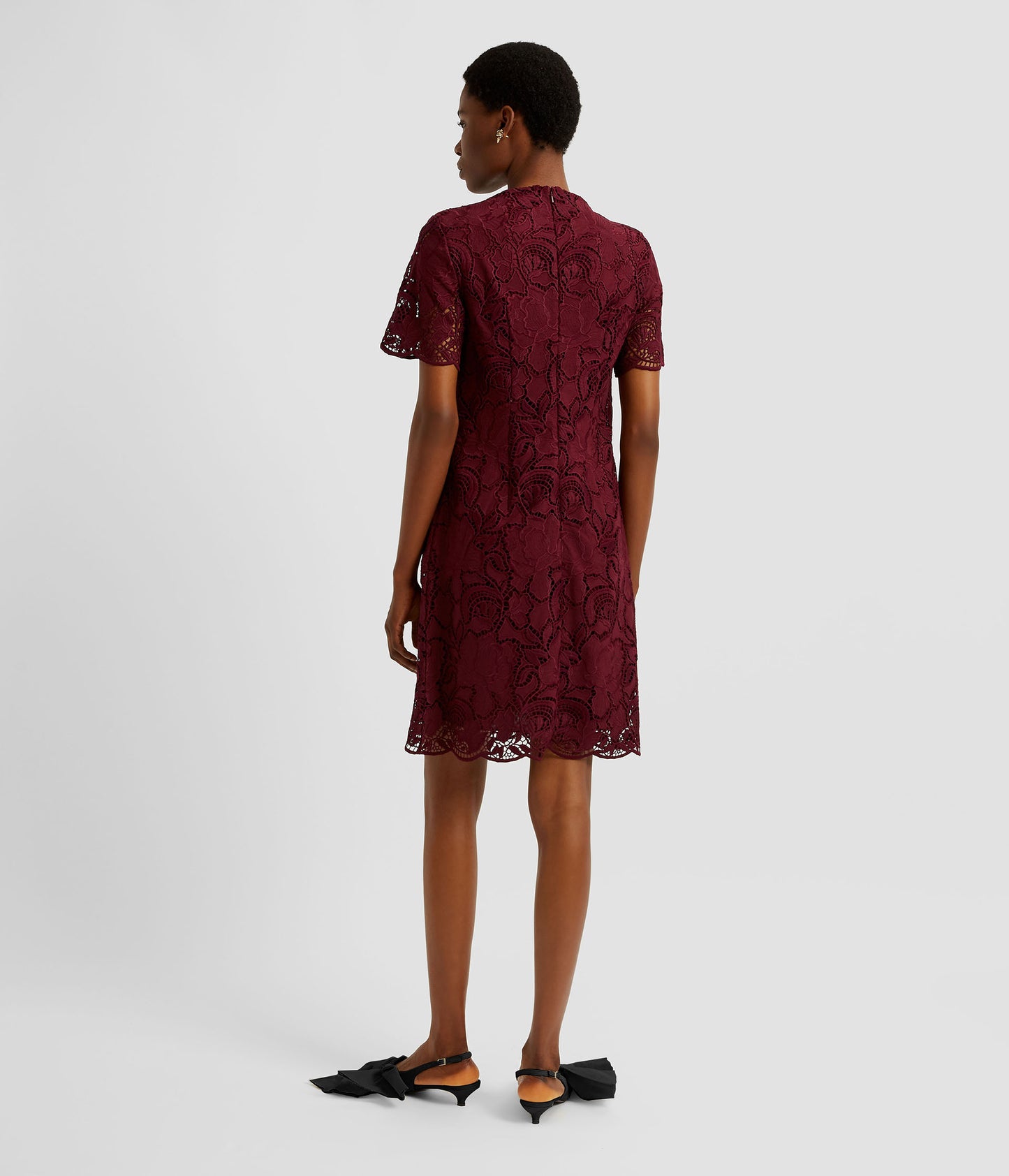 erdem mini dress Embroidered Cotton Twill Hourglass Mini Dress