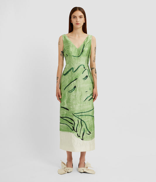Sleeveless Midi Cocktail Dress